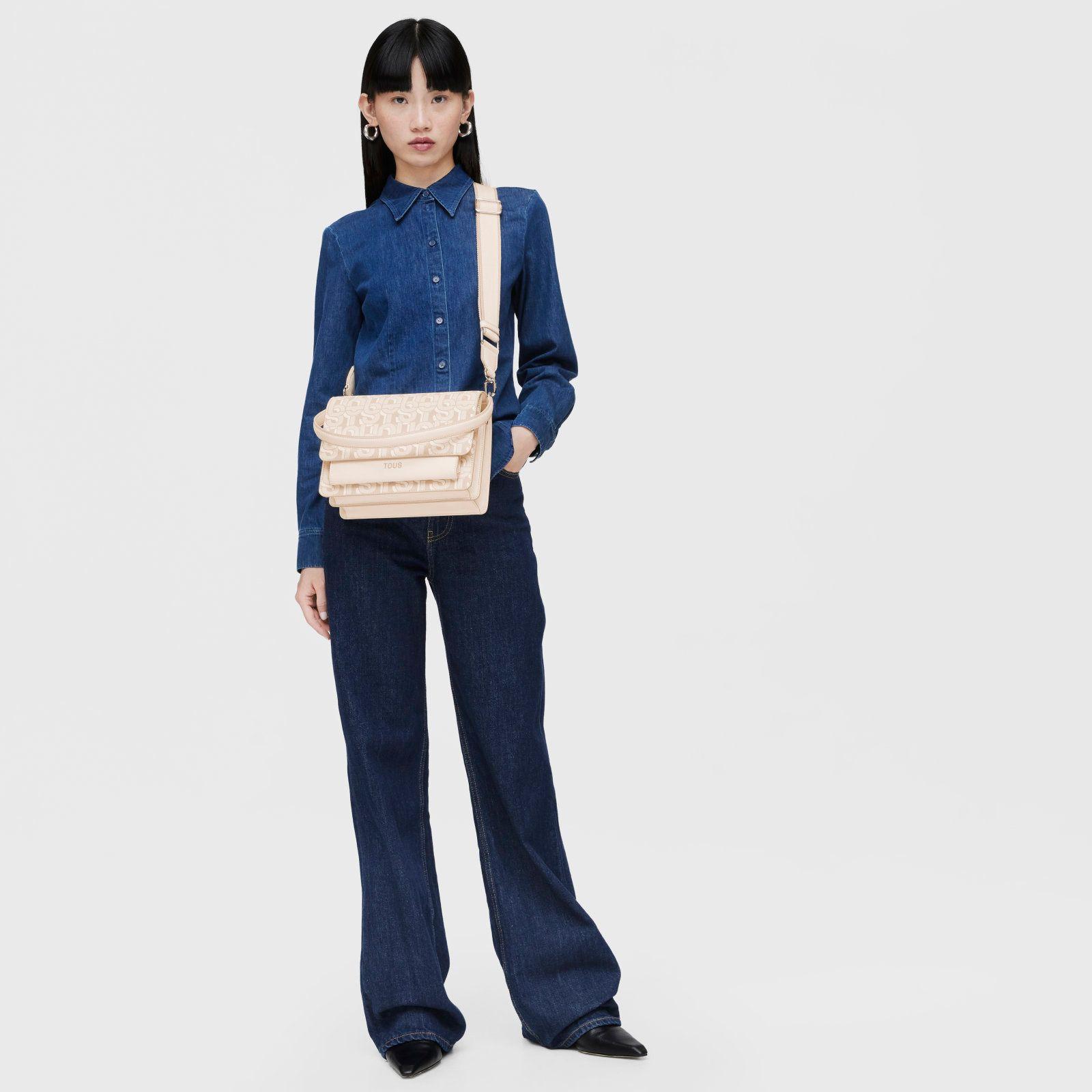 Bandolera mediana Audree beige TOUS MANIFESTO-3