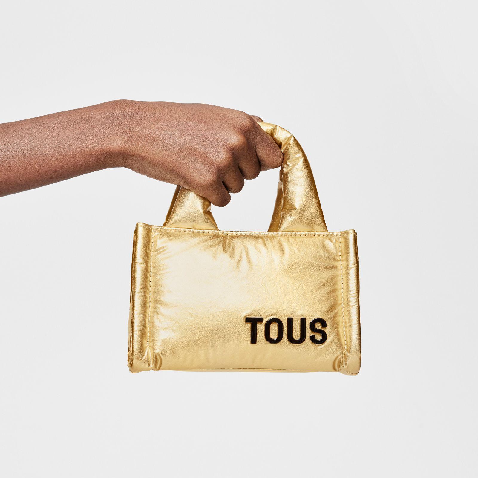 Mini bolso City dorado TOUS Party-5