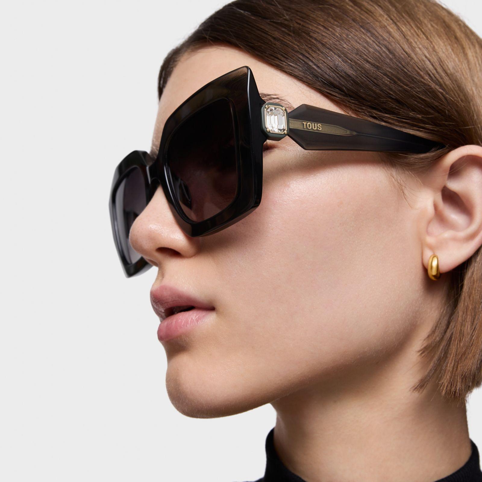 Gafas de sol verdes TOUS Faceted Stone-3