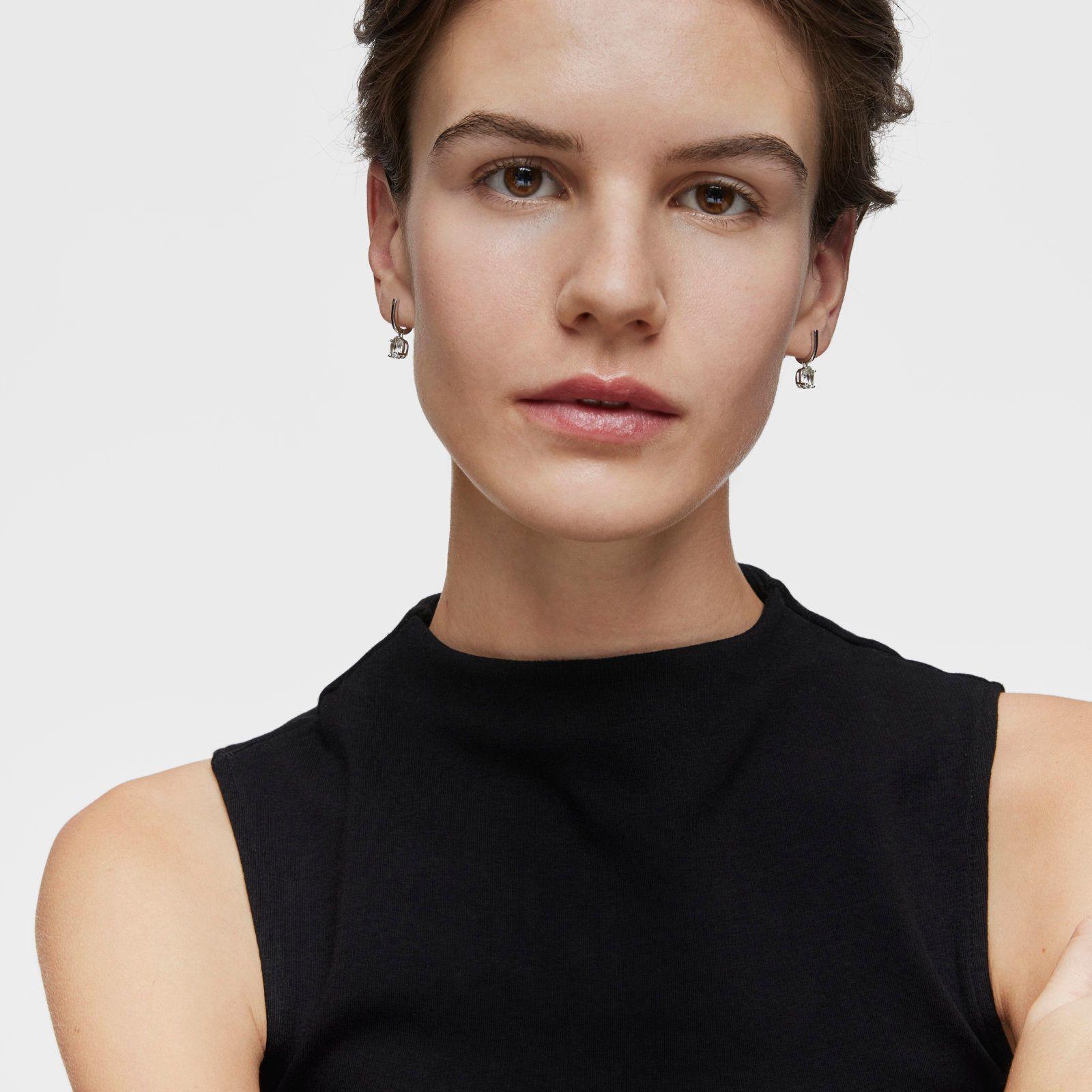 Aros de plata y prasiolita Basic Colors-3