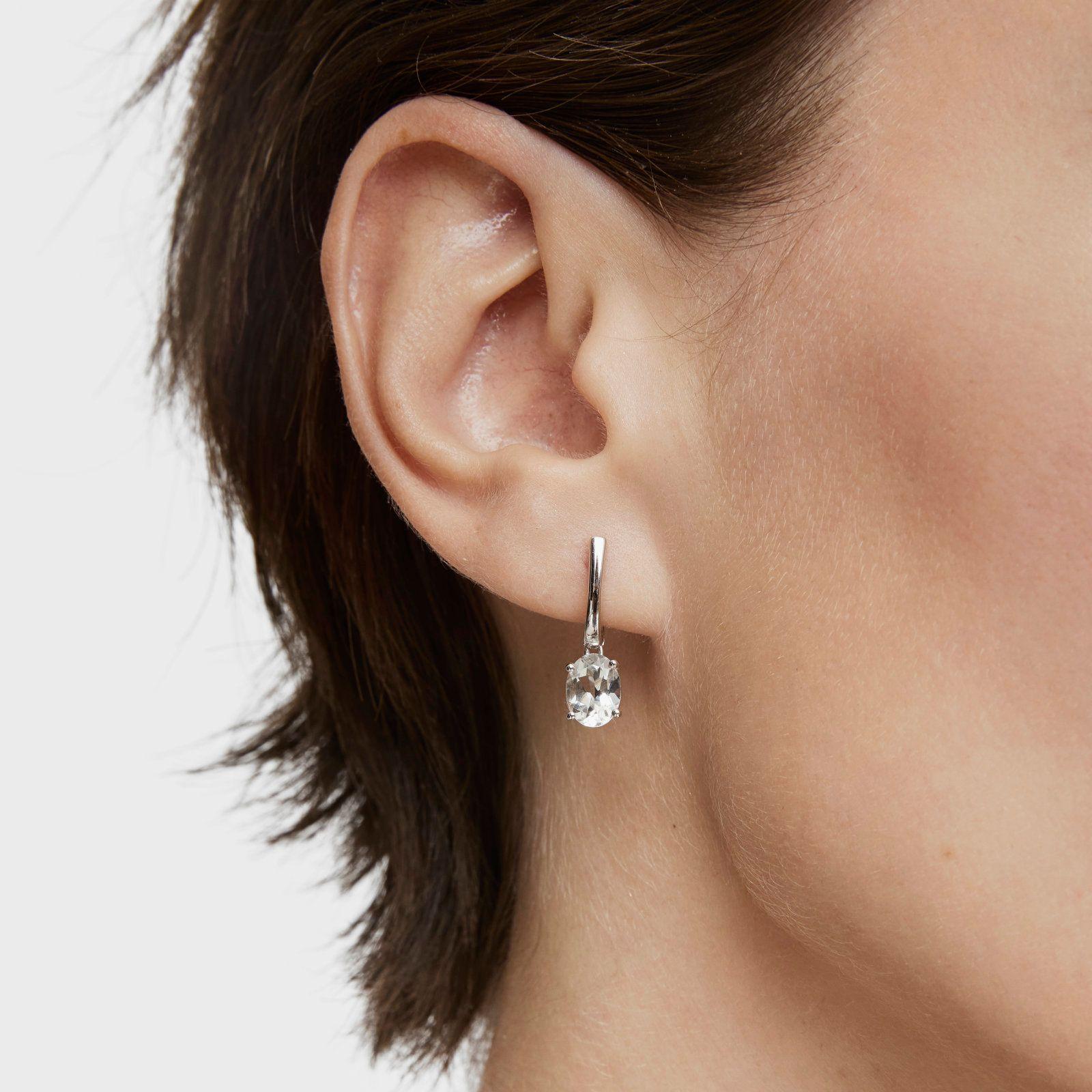 Aros de plata y prasiolita Basic Colors-5