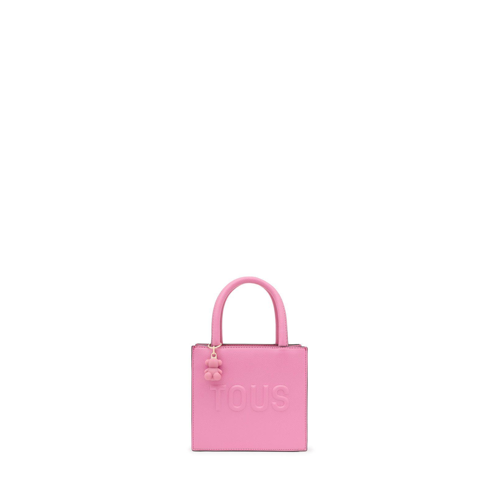 Bolso mini cube rosa oscuro TOUS Brenda-3