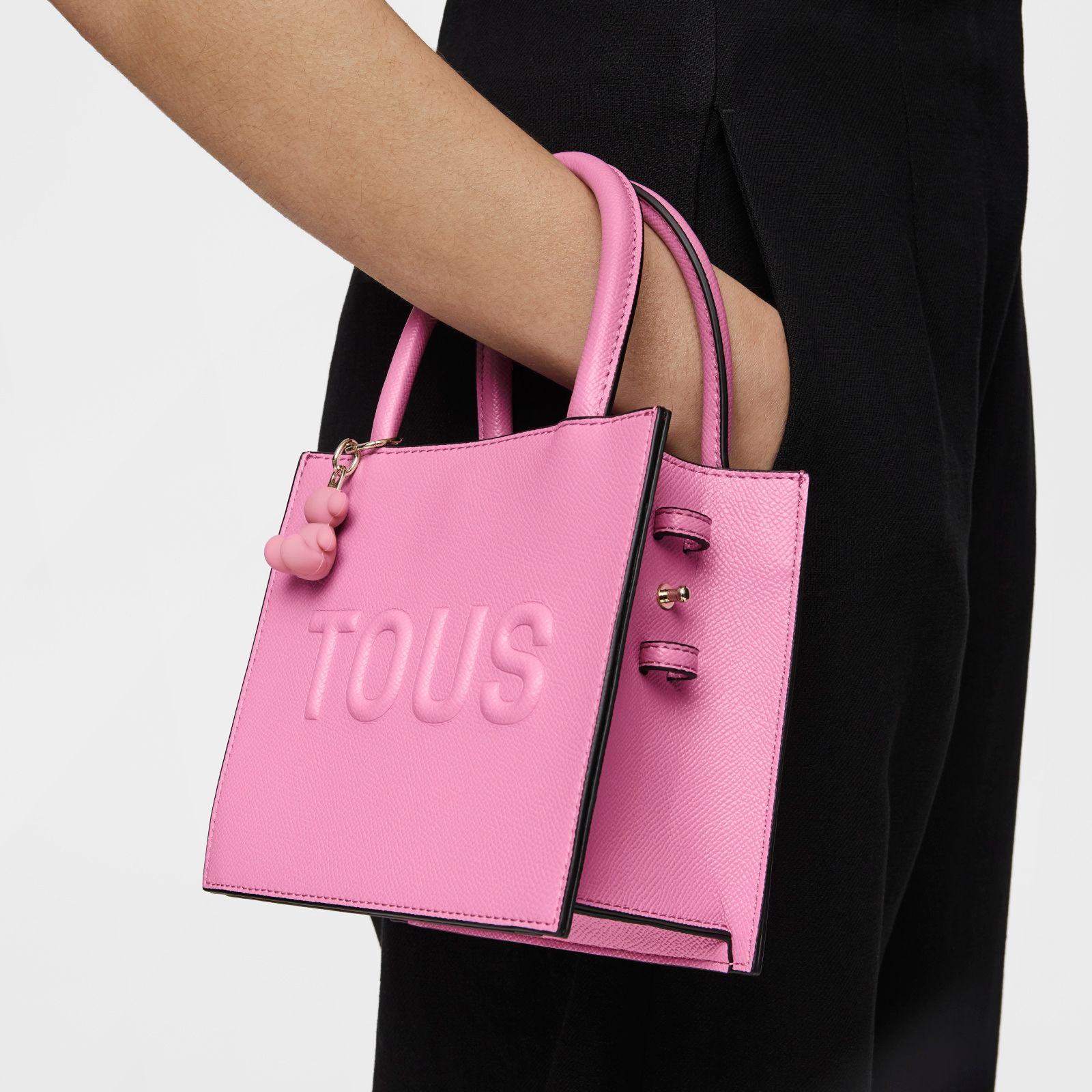 Bolso mini cube rosa oscuro TOUS Brenda-4