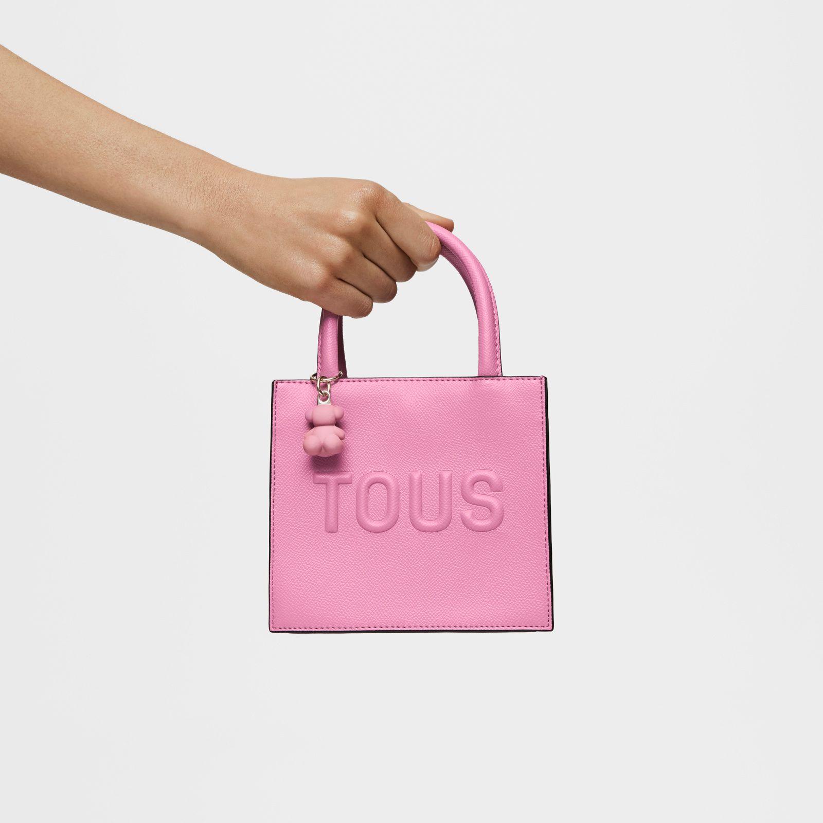Bolso mini cube rosa oscuro TOUS Brenda-6
