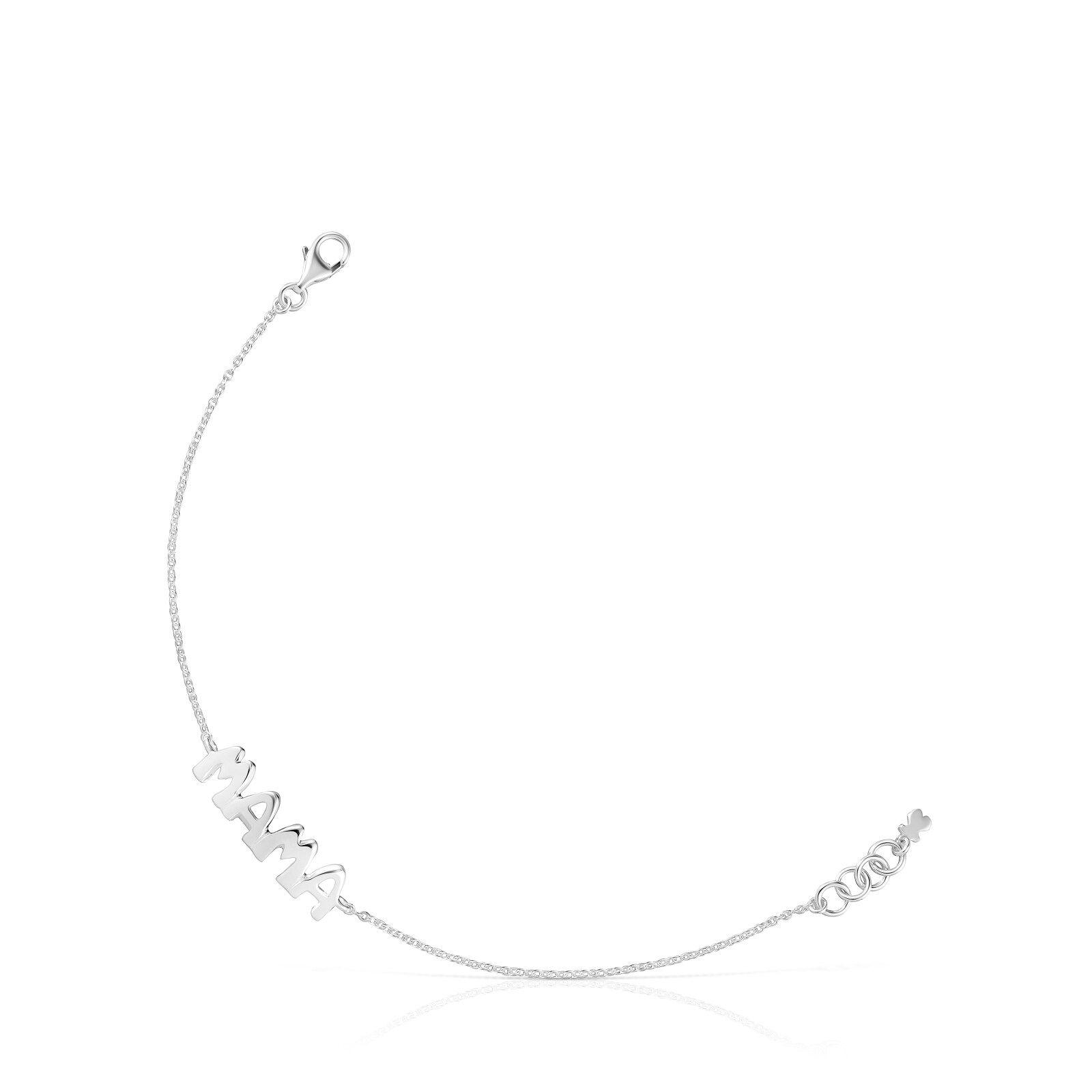 Pulsera cadena de plata y motivos TOUS Mama-0