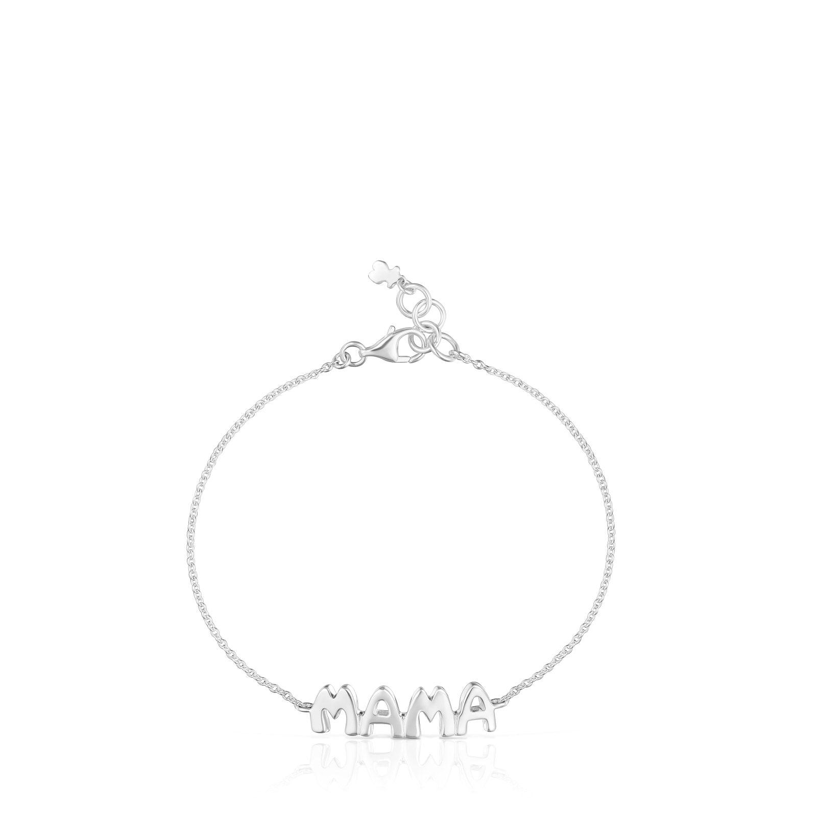 Pulsera cadena de plata y motivos TOUS Mama-2