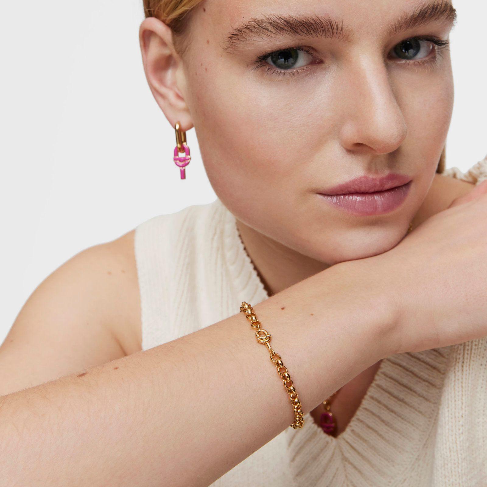 Pulsera cadena con baño de oro 17,5 cm TOUS MANIFESTO-3