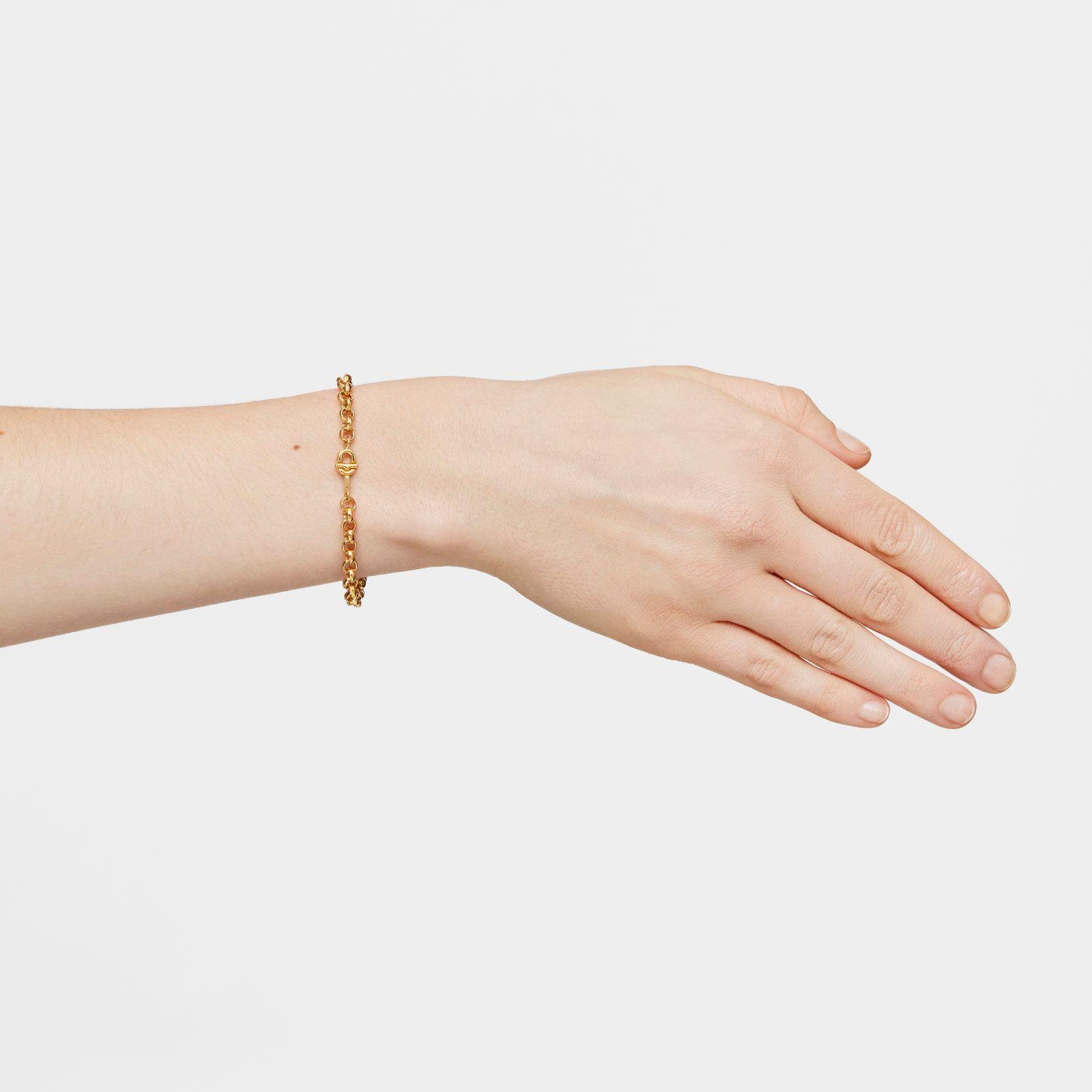 Pulsera cadena con baño de oro 17,5 cm TOUS MANIFESTO-6