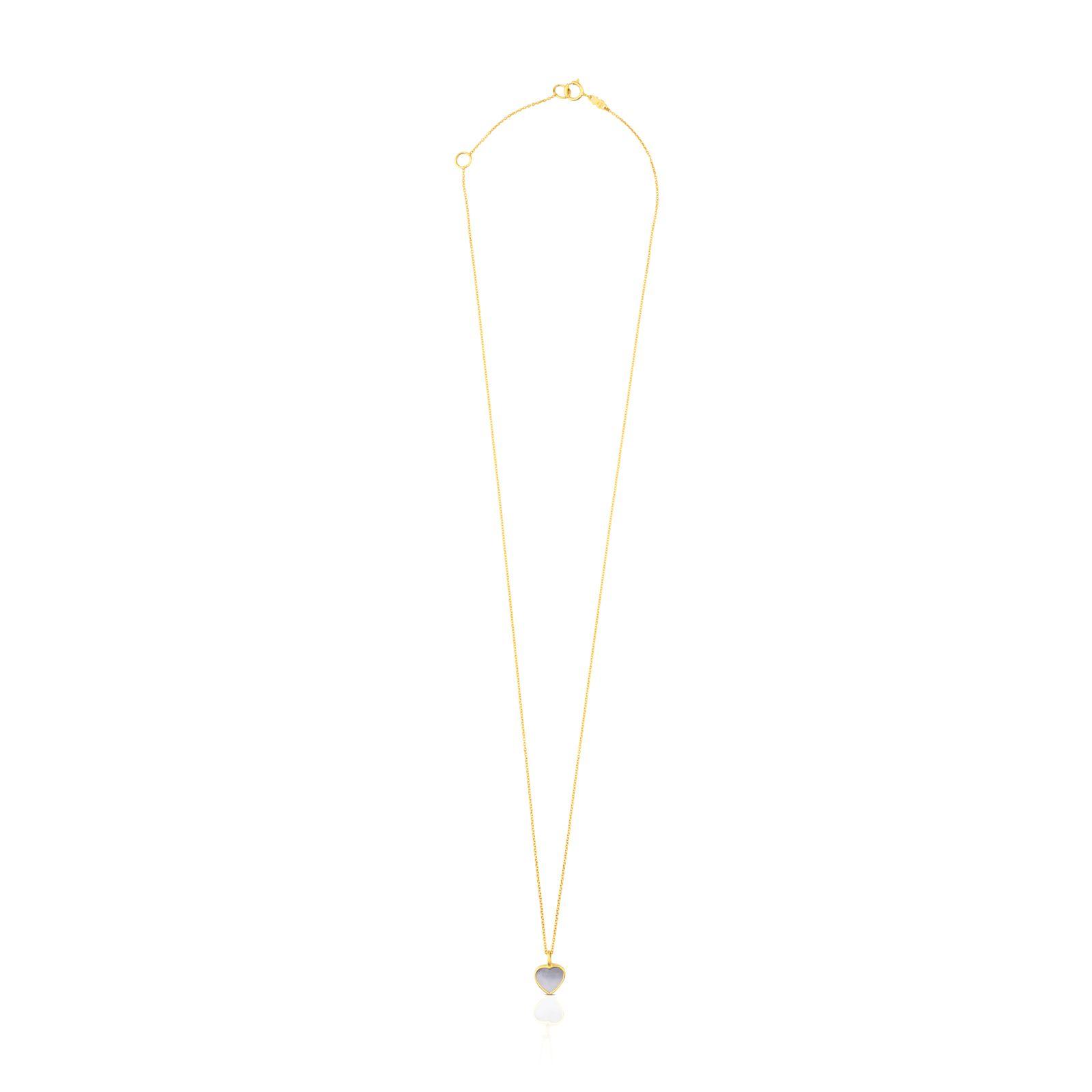 Collar Tous XXS corazón de Oro y Nacar-1