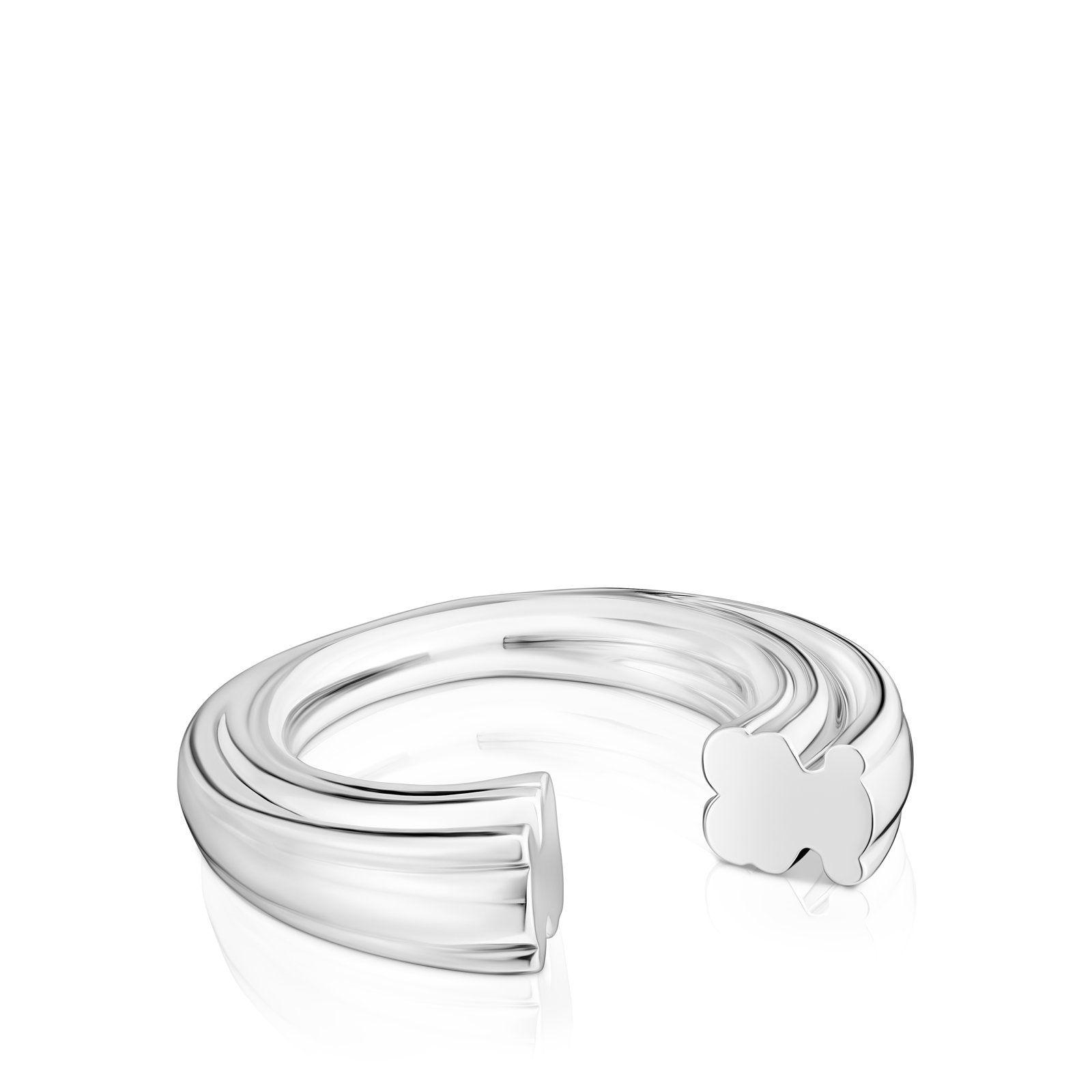 Anillo abierto de plata y motivo oso TOUS 1950-1