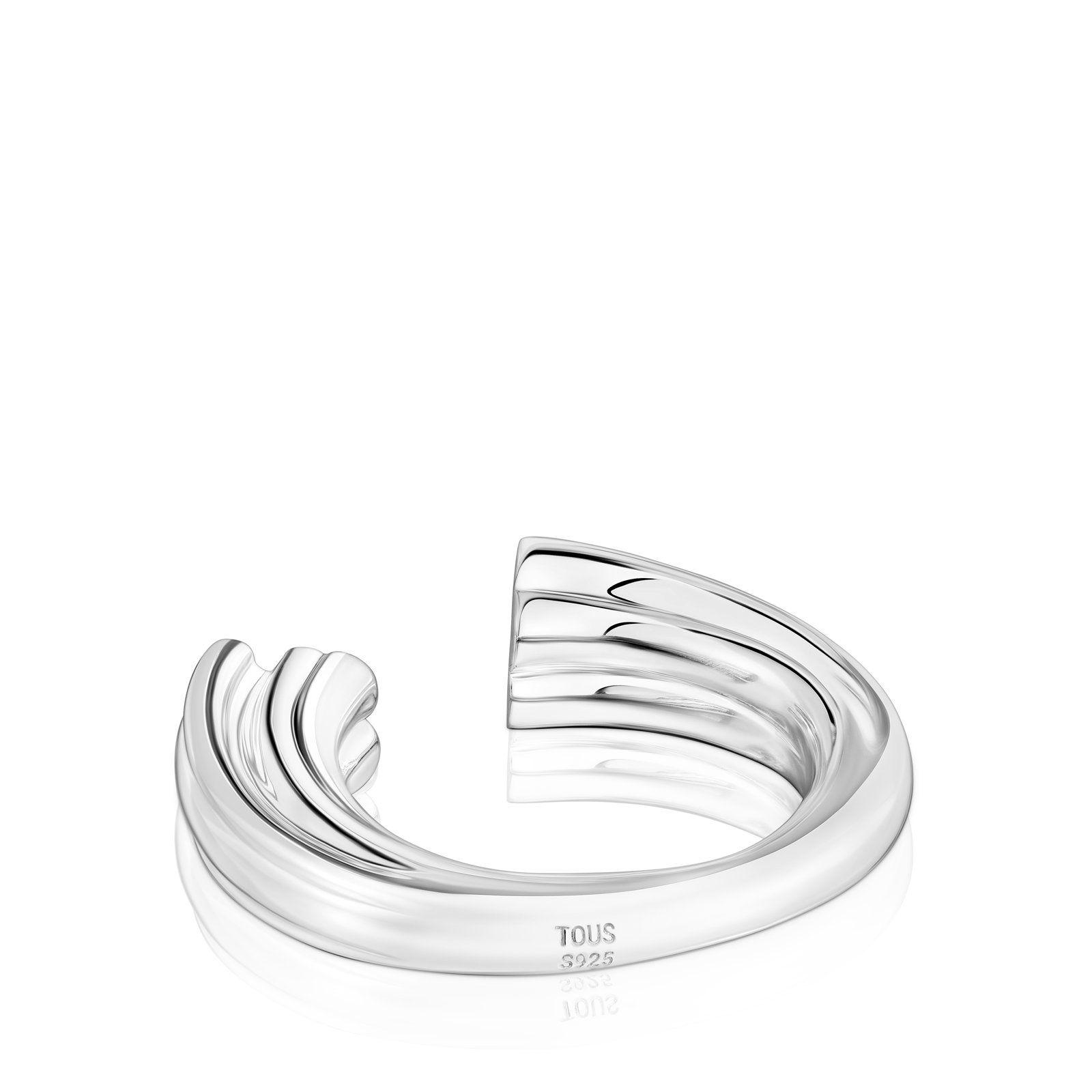 Anillo abierto de plata y motivo oso TOUS 1950-2