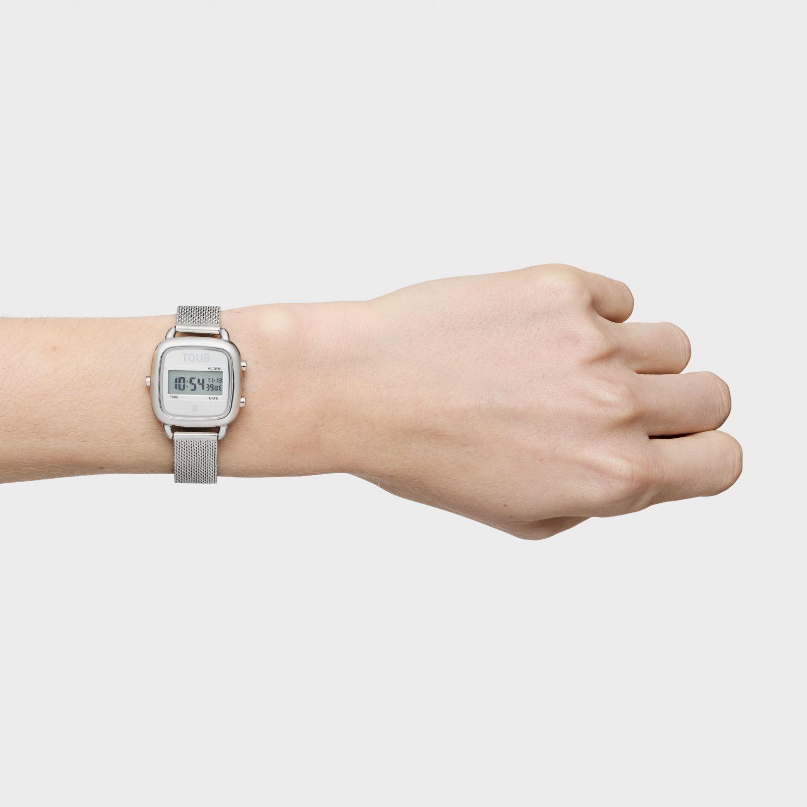 Reloj digital con brazalete de acero D-Logo Mini-6