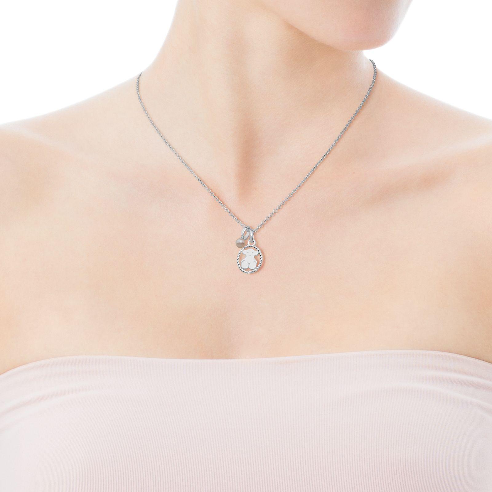 Collar Tous Camee de Plata con Perla-3