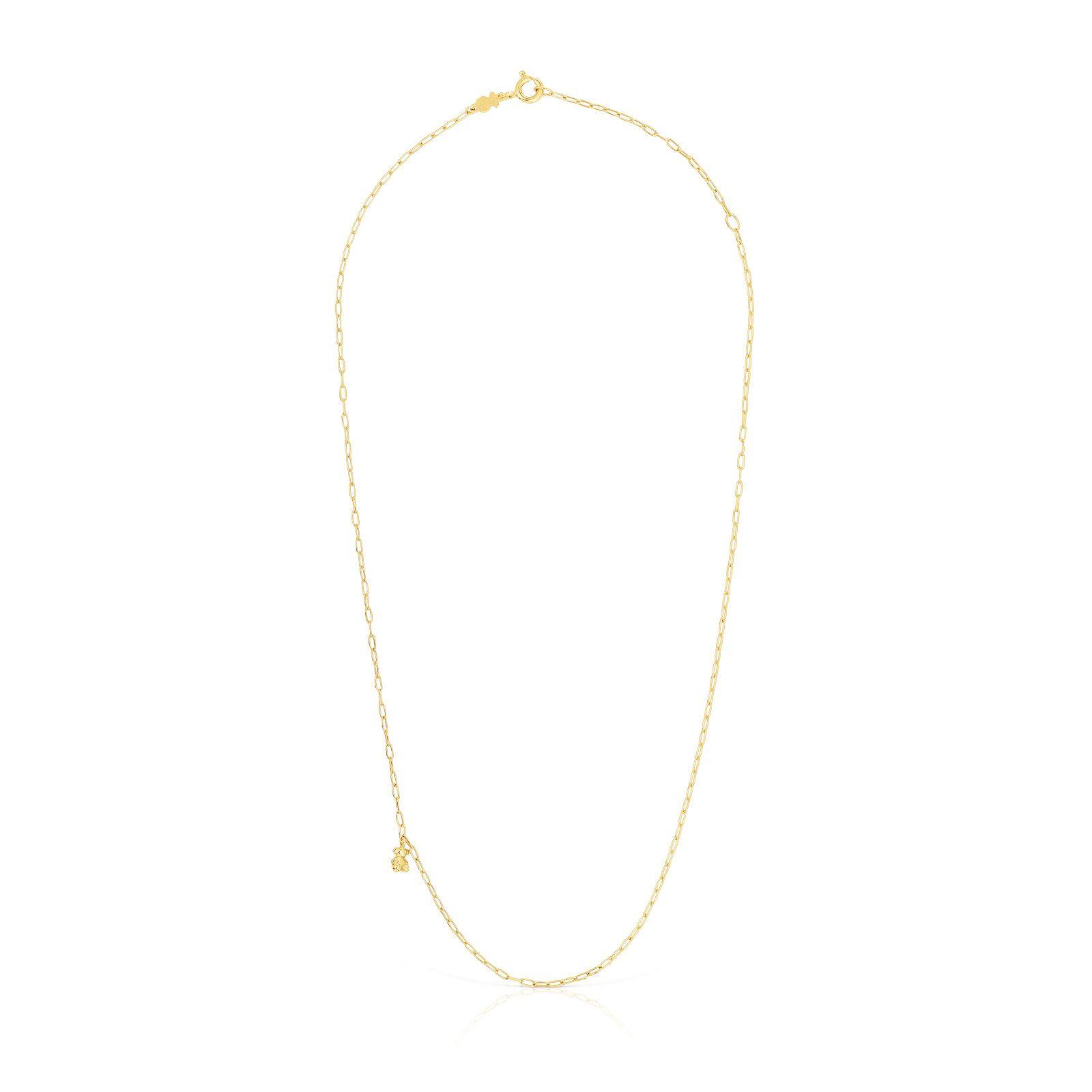 Collar de plata vermeil con anillas ovales Bold Bear Tous-1