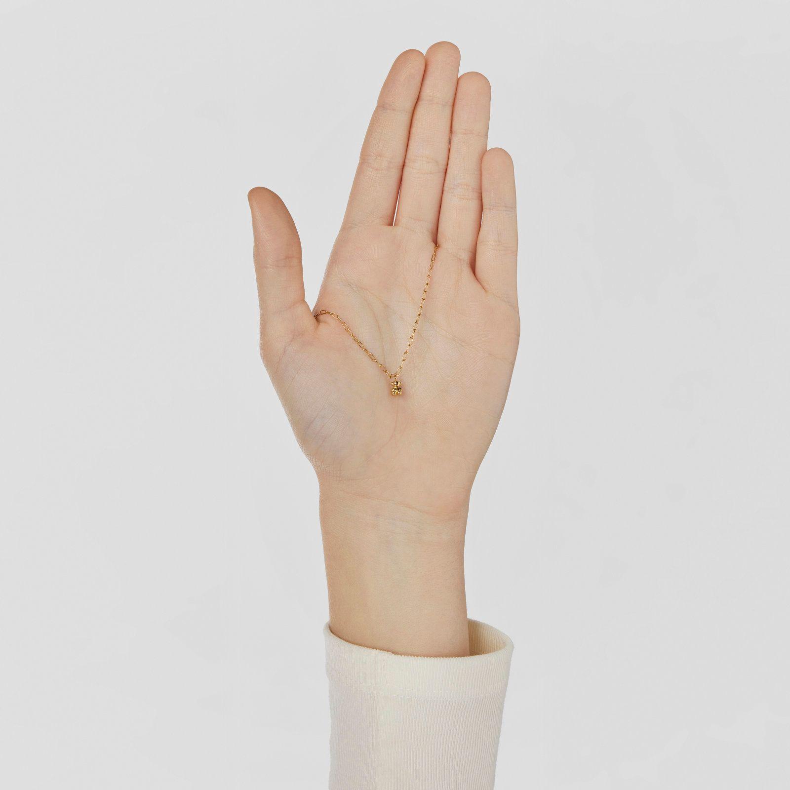 Collar de plata vermeil con anillas ovales Bold Bear Tous-4