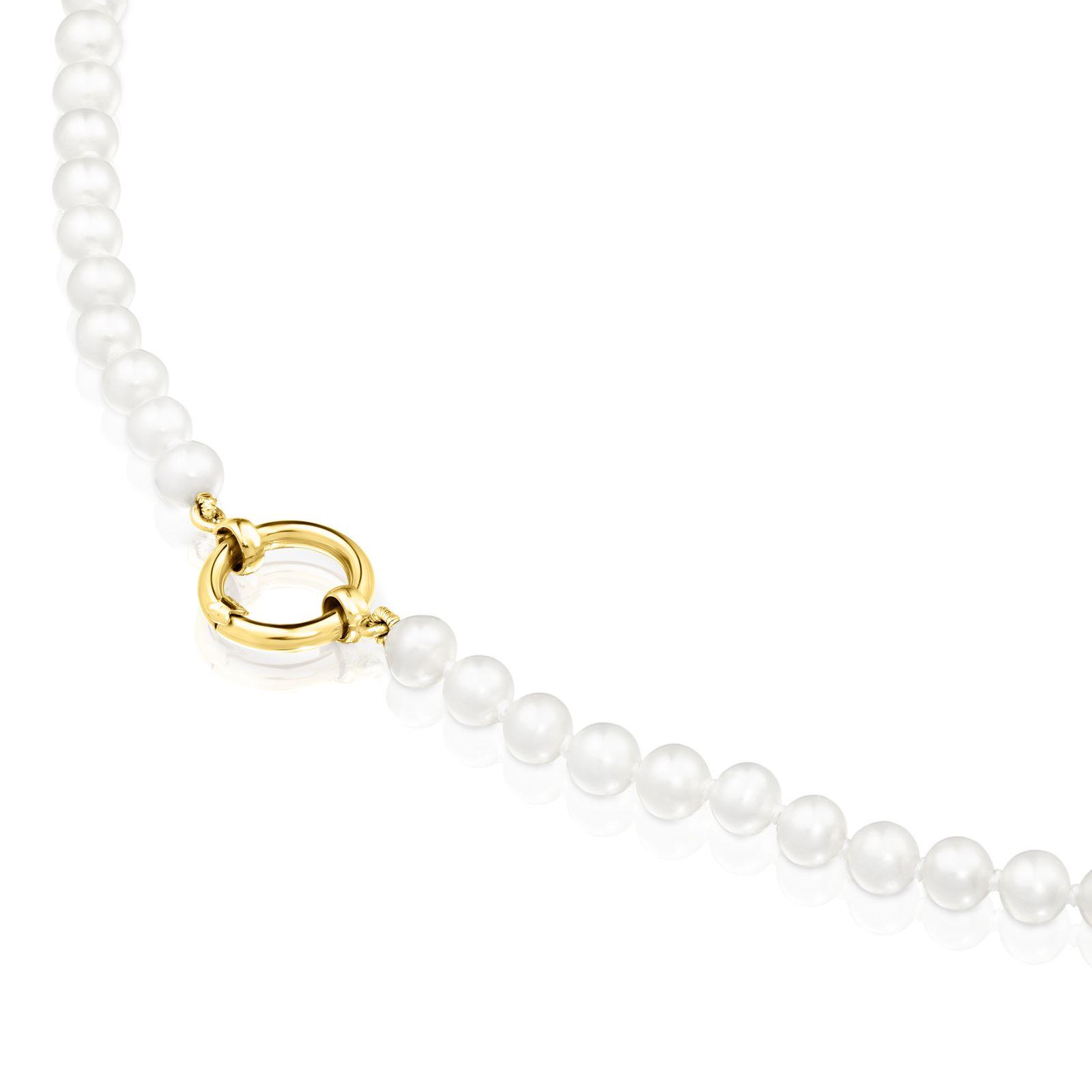 Collar Tous Hold de Perlas y Oro-1