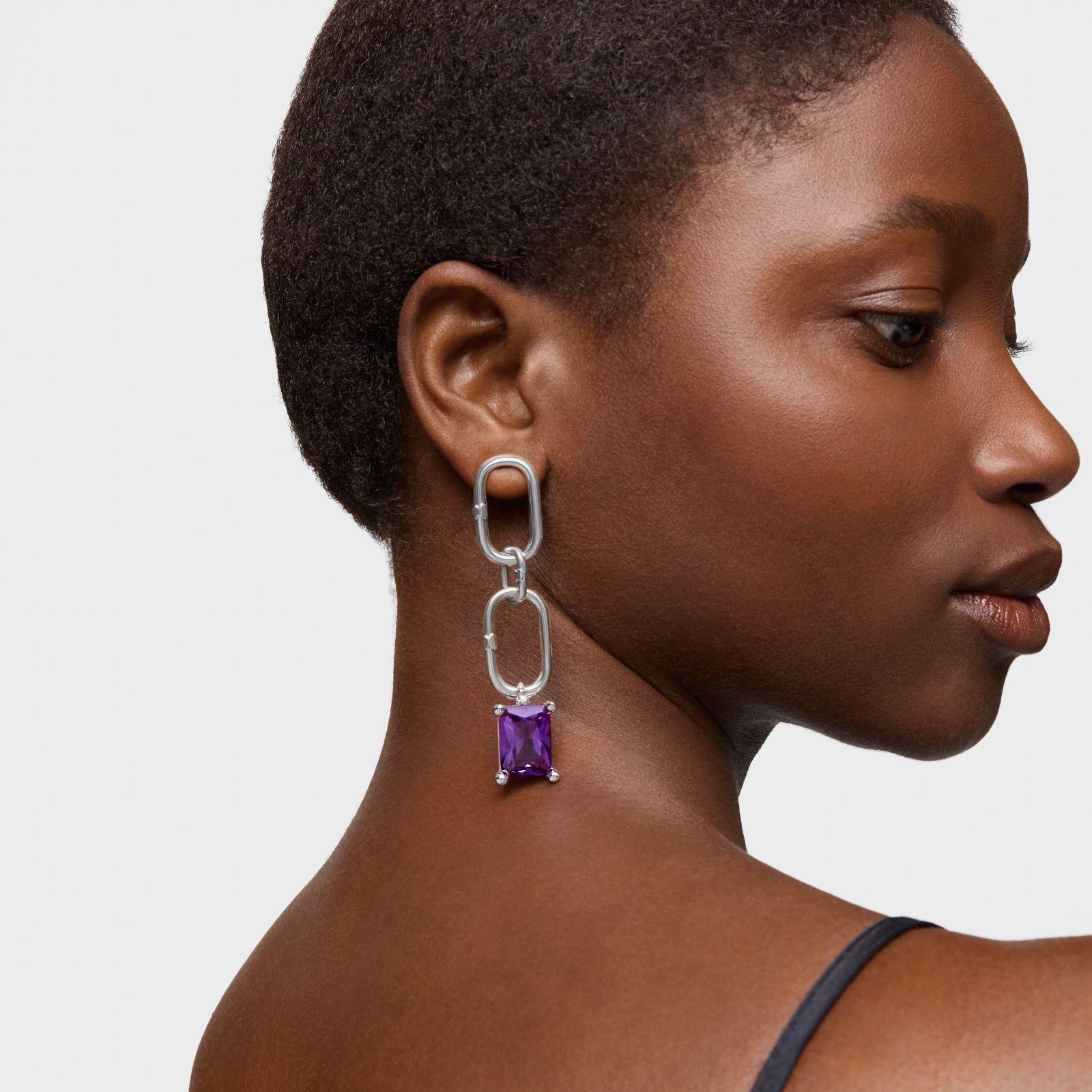 Colgante de plata y zafiro lila creado en laboratorio-6