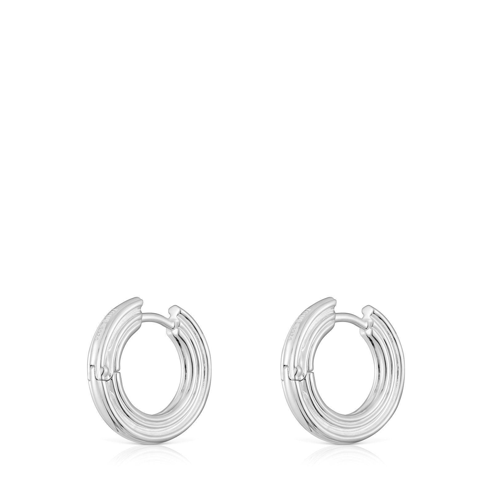 Pendientes de aro de plata TOUS 1950-2
