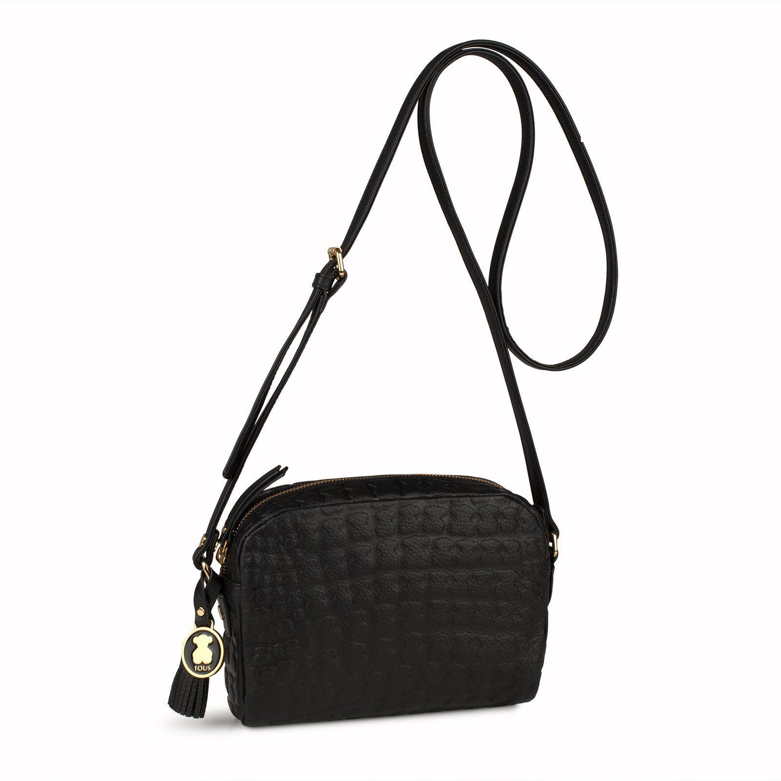 Bandolera Sherton de Piel Negro Tous-0