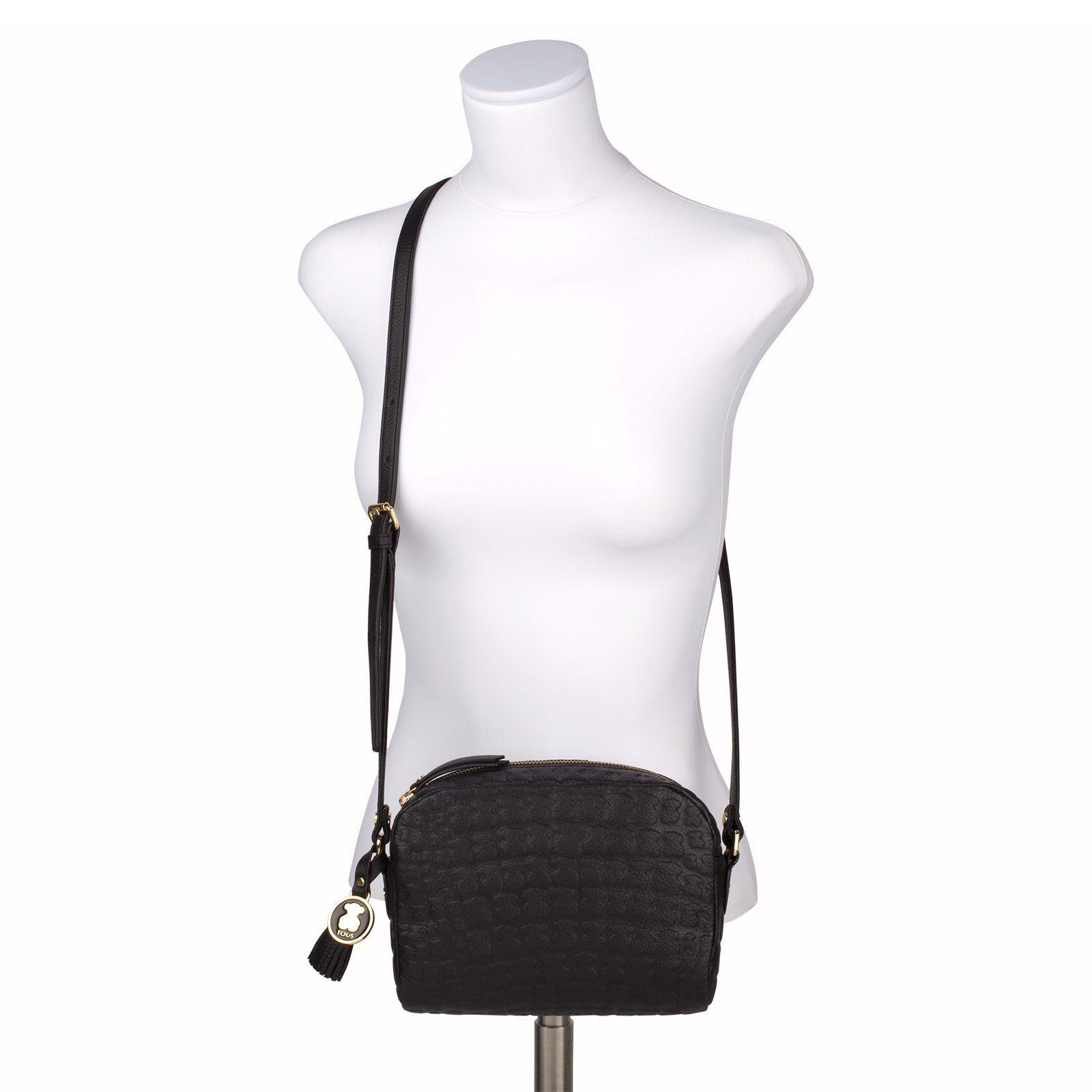 Bandolera Sherton de Piel Negro Tous-1