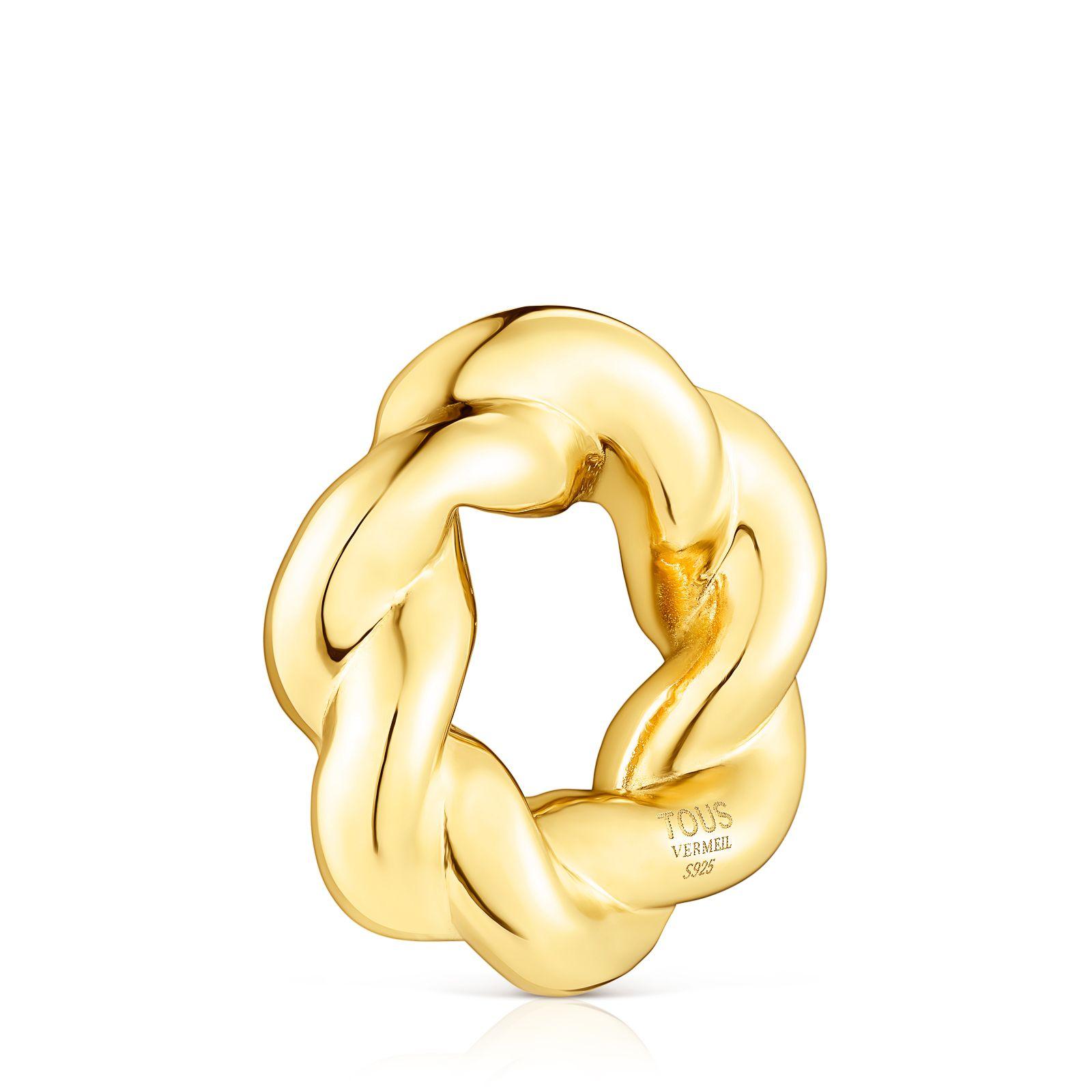 Colgante donut de plata vermeil Twisted Tous-2
