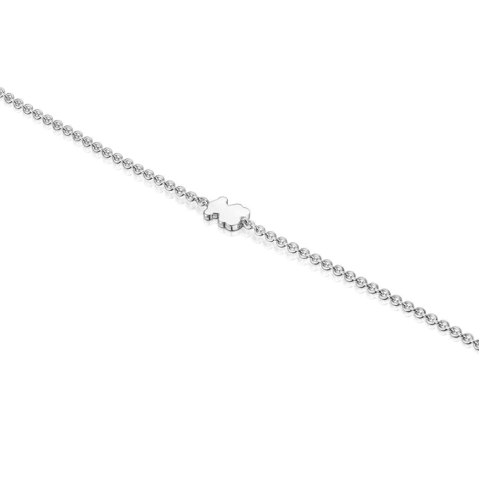 Pulsera cadena de plata y motivo oso Sweet Dolls-2