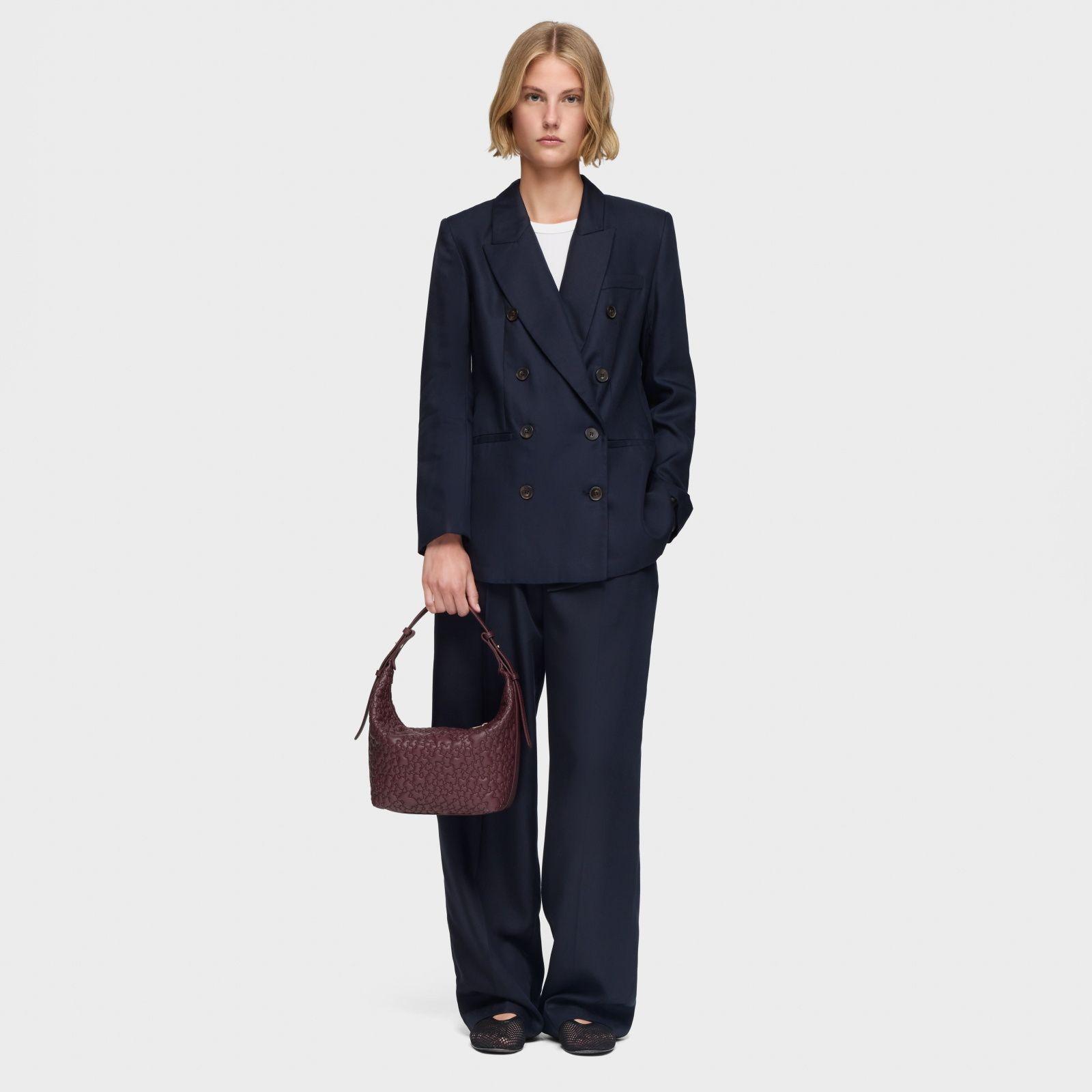 Bolso de hombro mediano burdeos TOUS Puffy bear-4