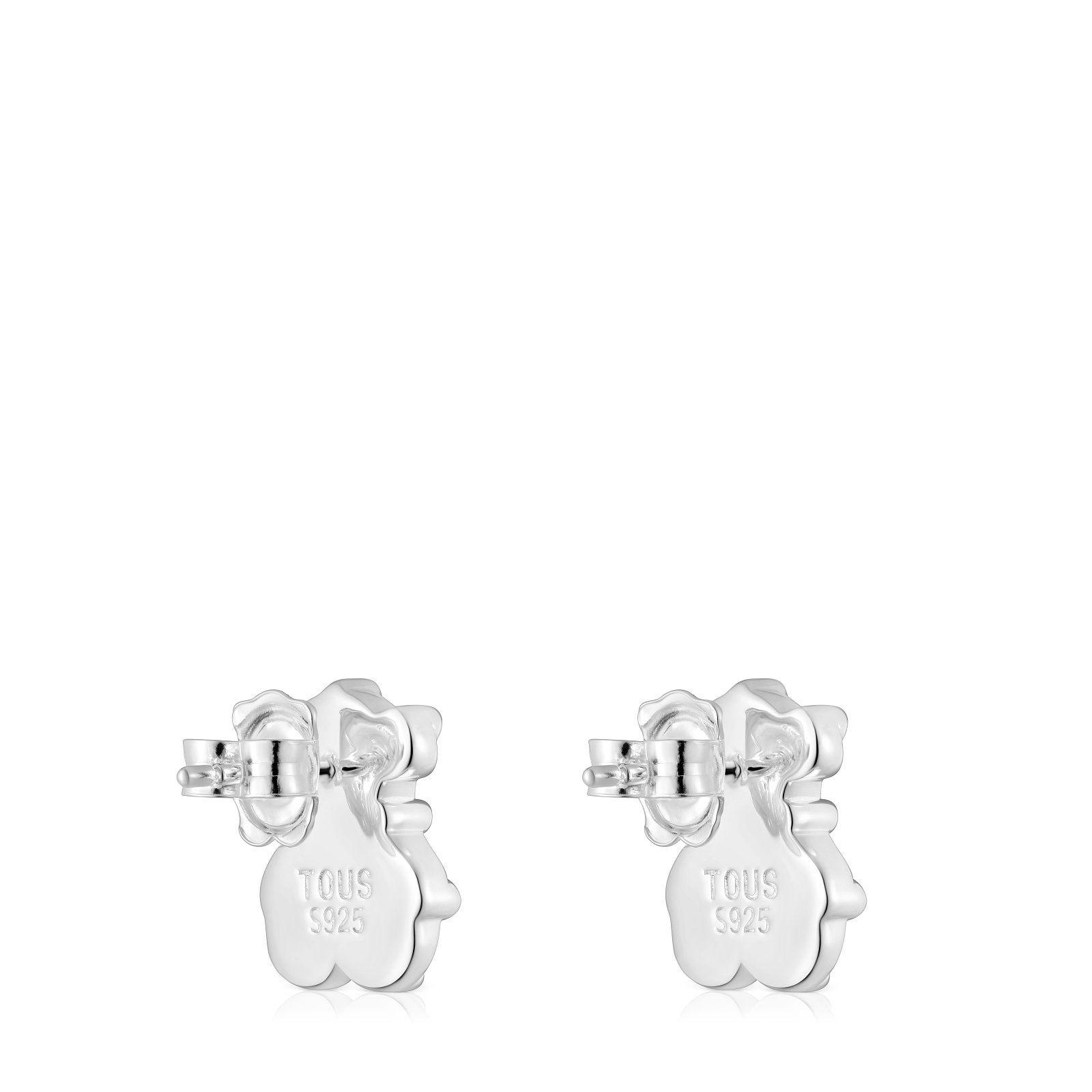 Pendientes pequeños oso de plata TOUS Grain-2