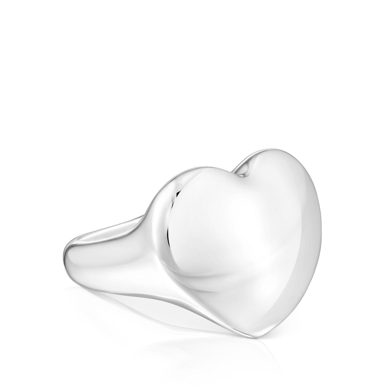 Anillo sello de plata corazón Bold Motif Tous-1
