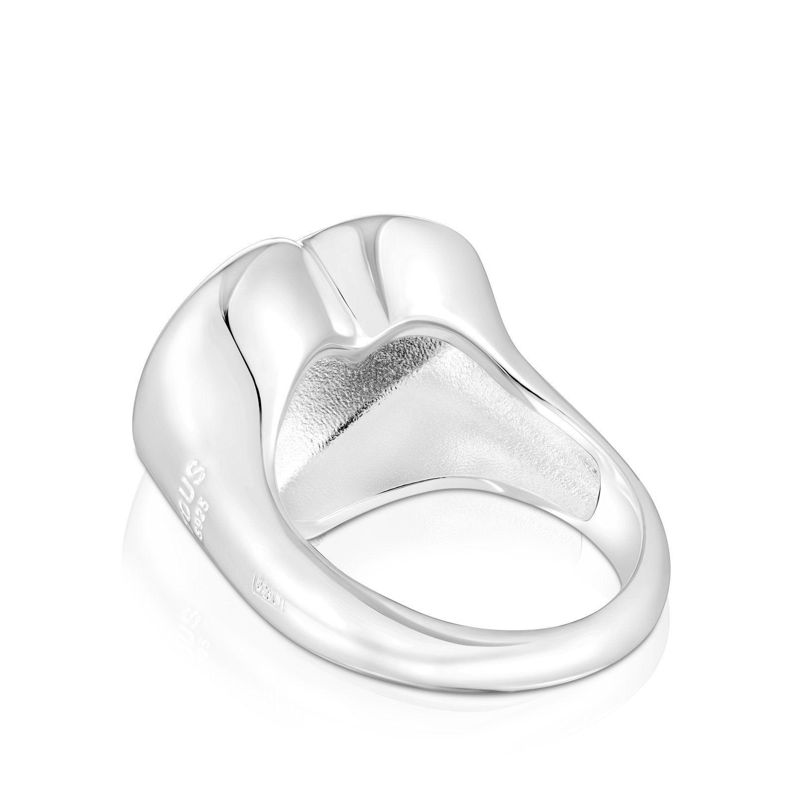 Anillo sello de plata corazón Bold Motif Tous-2