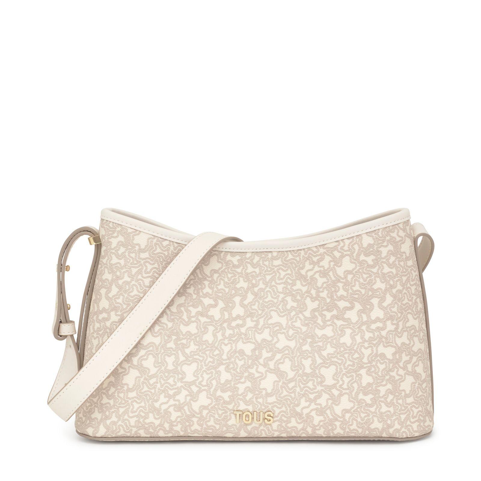 Bandolera grande beige Kaos Mini Lines-0