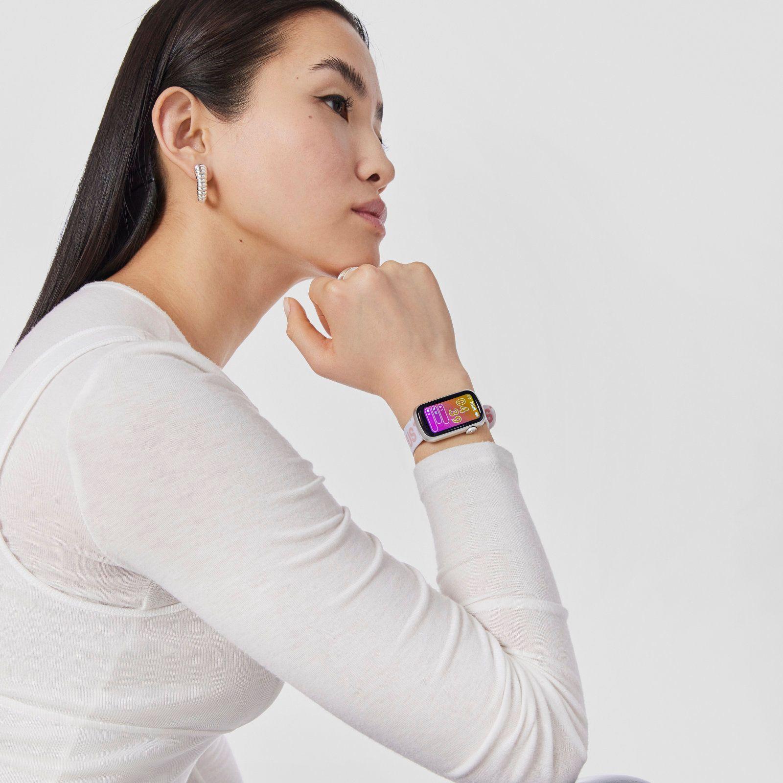 Reloj smartwatch con correa nylon y correa silicona T-Band-5