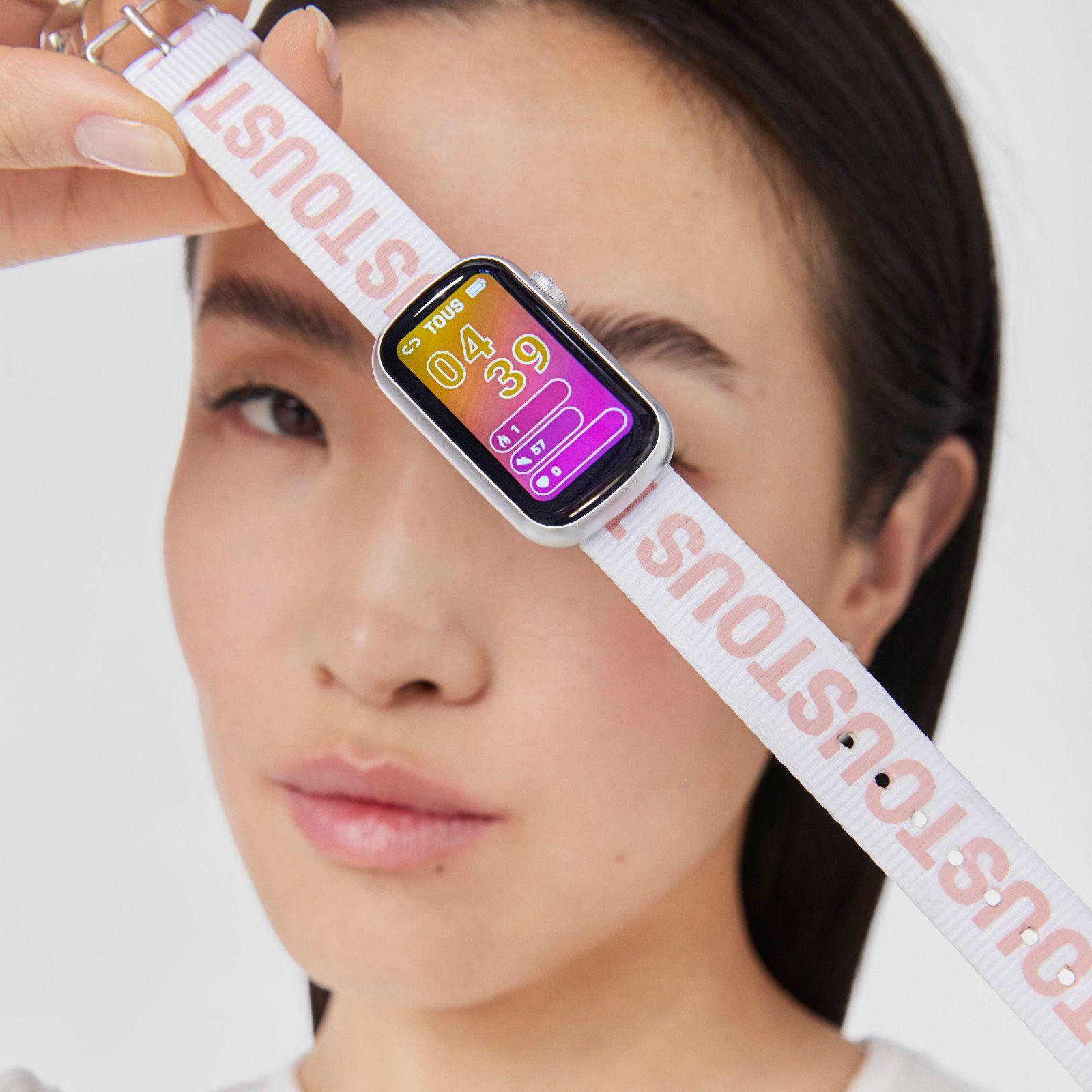 Reloj smartwatch con correa nylon y correa silicona T-Band-7