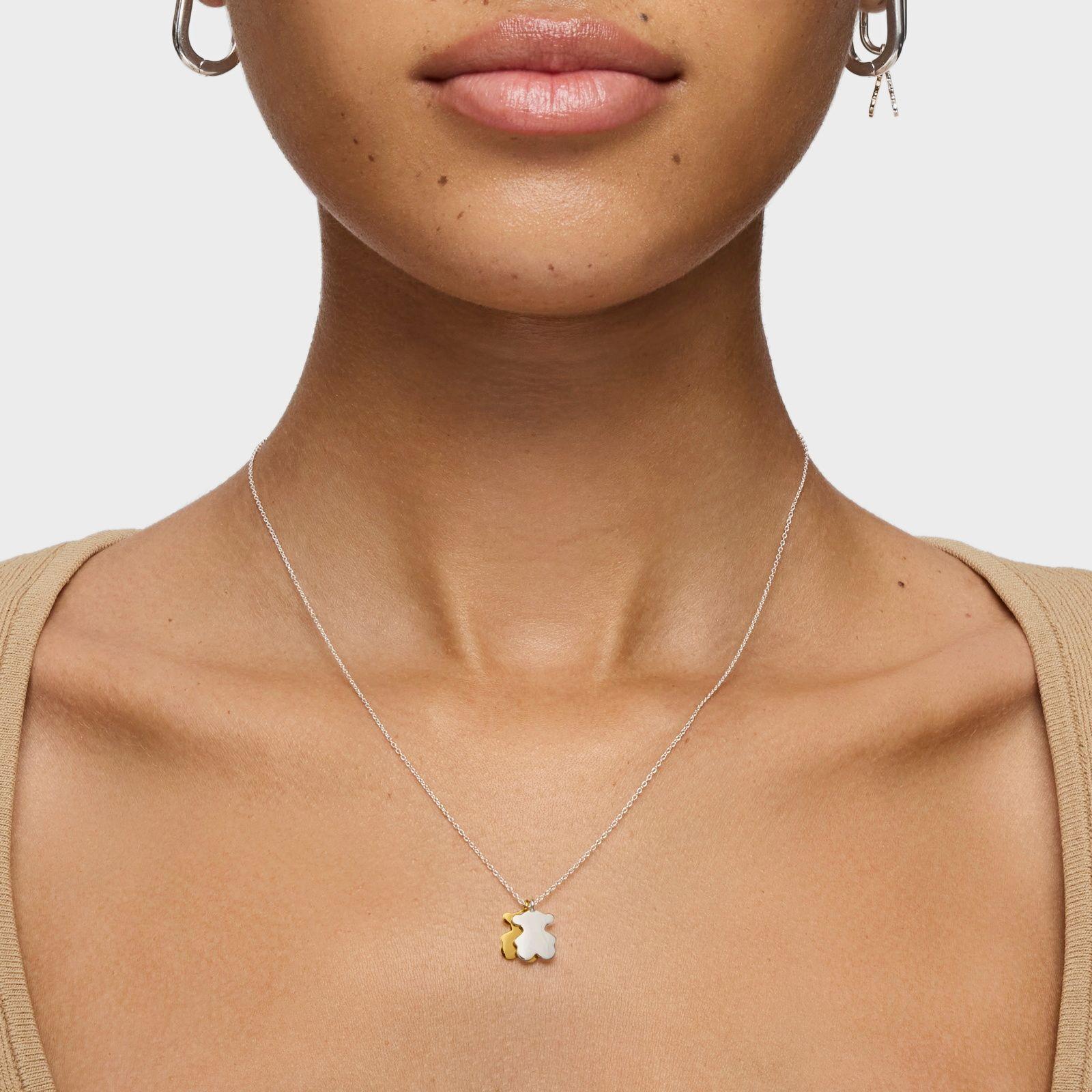 Collar corto bicolor con motivos Sweet Dolls-4