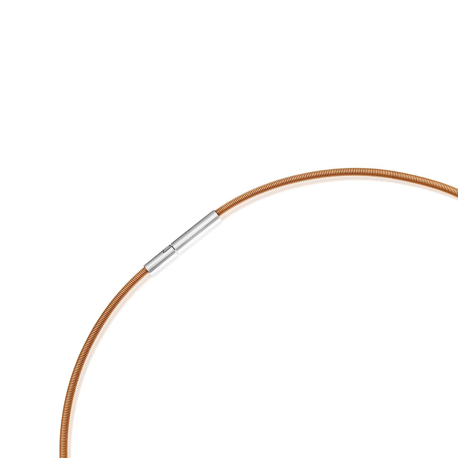 Collar de acero IP naranja 2 mm Mesh Tube-2