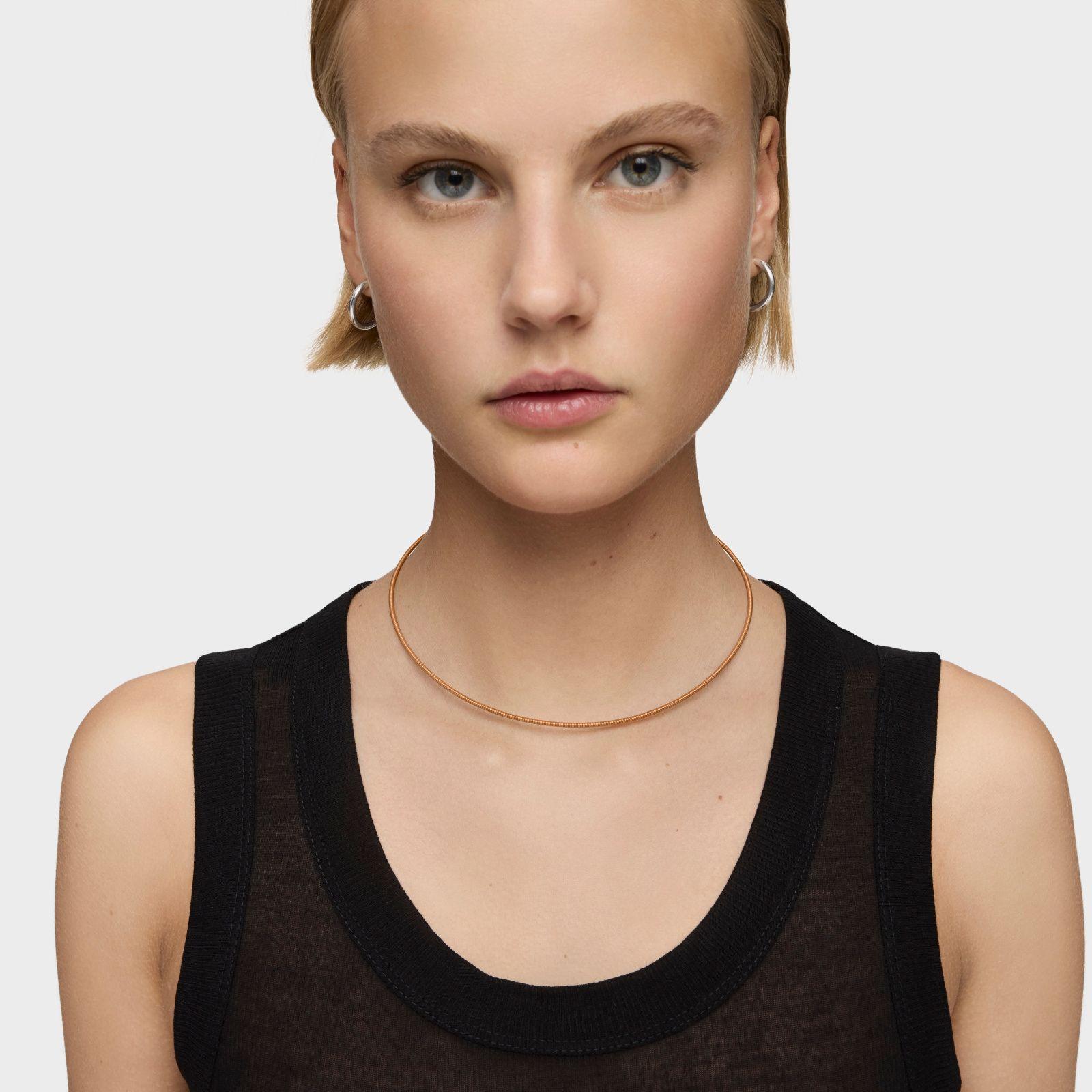 Collar de acero IP naranja 2 mm Mesh Tube-3
