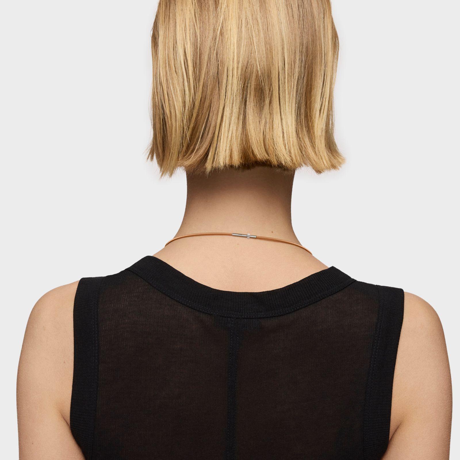 Collar de acero IP naranja 2 mm Mesh Tube-4