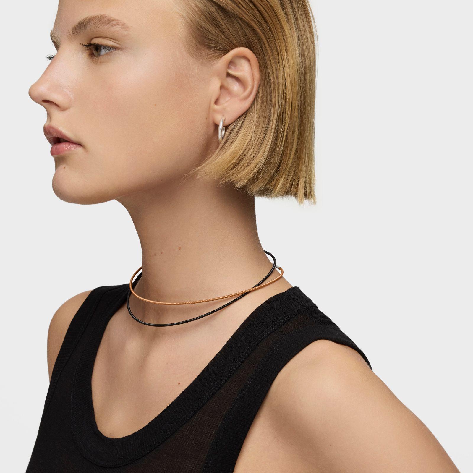 Collar de acero IP naranja 2 mm Mesh Tube-5