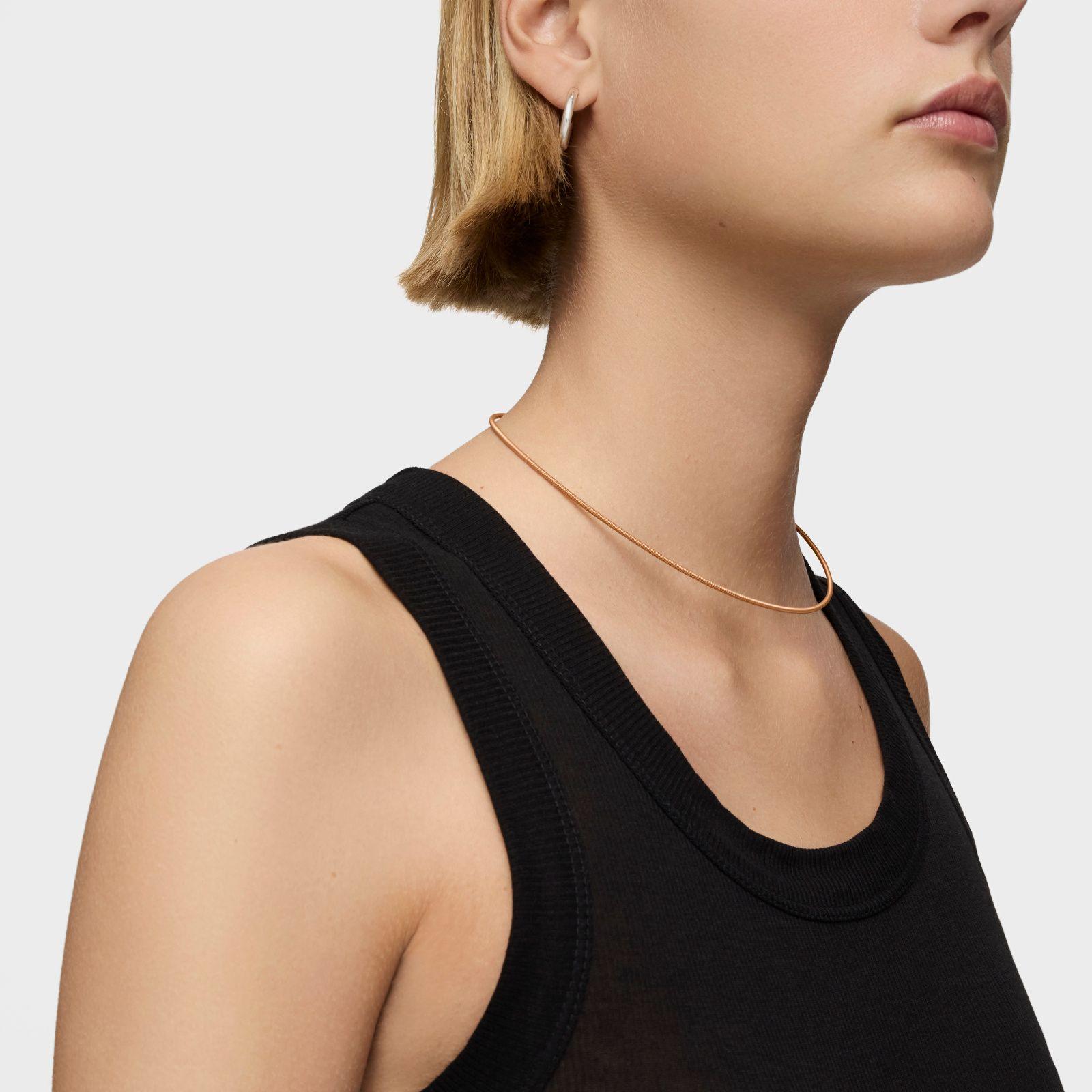 Collar de acero IP naranja 2 mm Mesh Tube-7