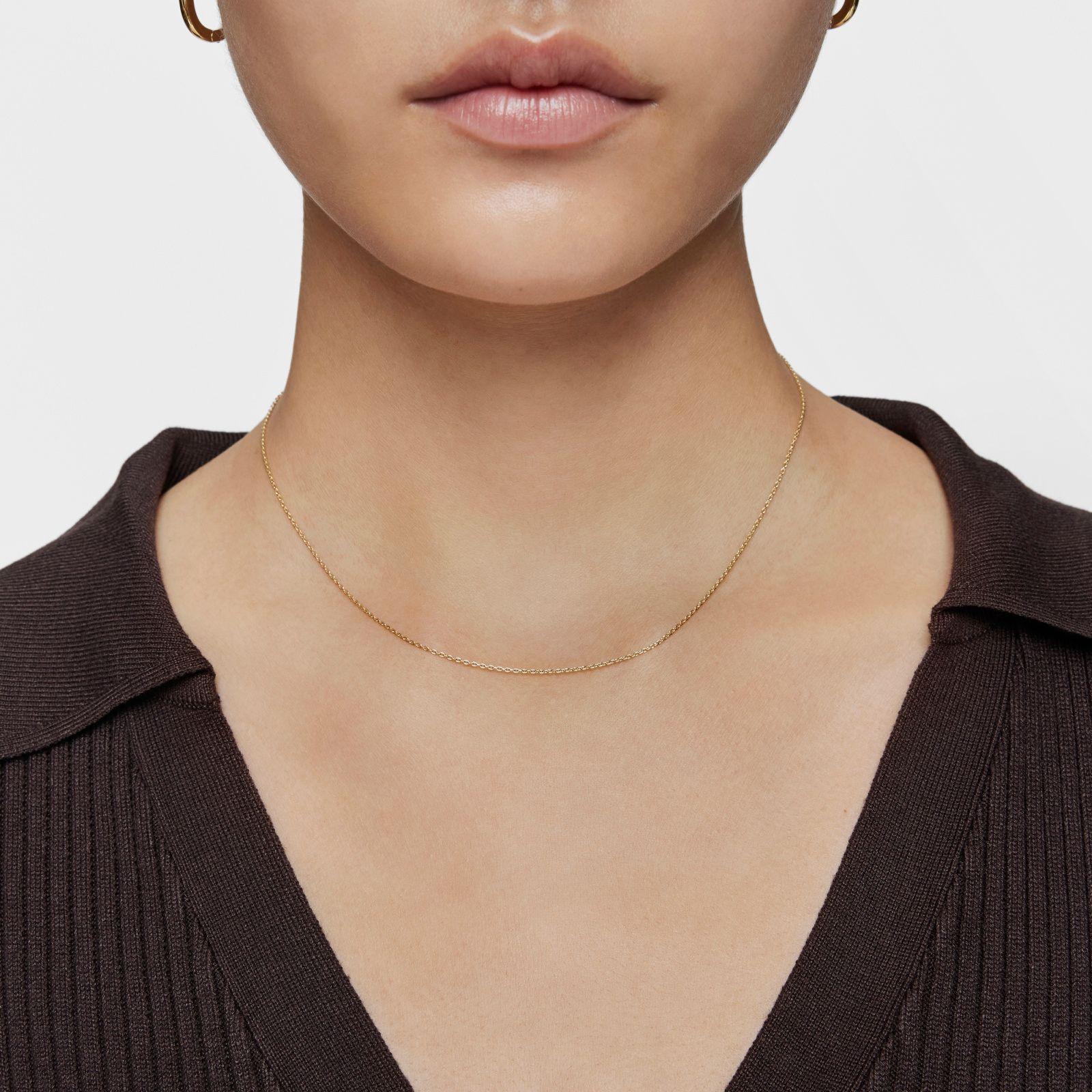 Collar corto de oro 50 cm Basic-4