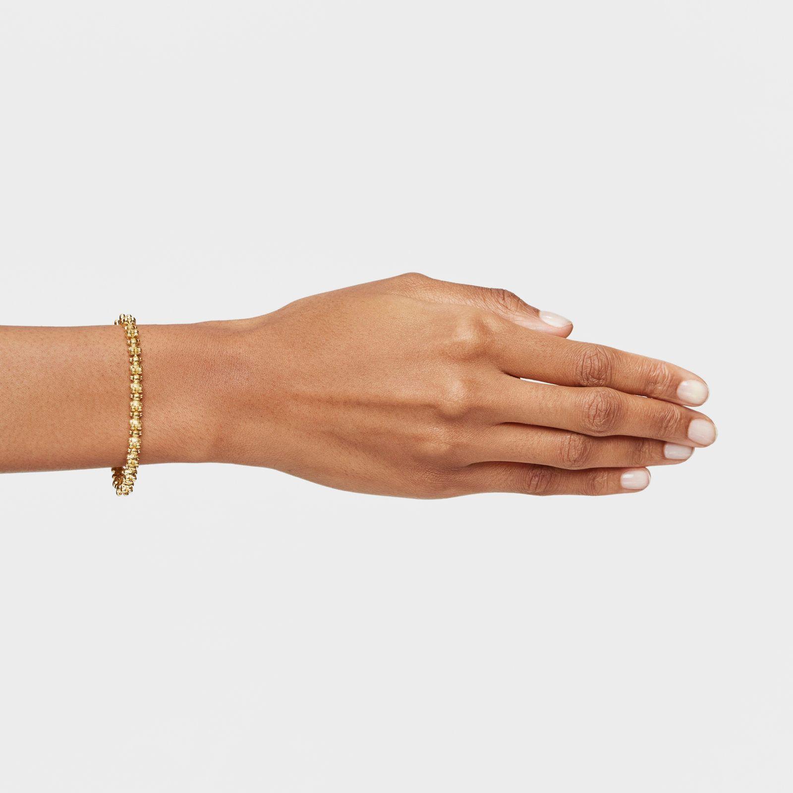 Pulsera cadena con baño de oro 18 kt sobre plata motivos oso Bold Bear-5