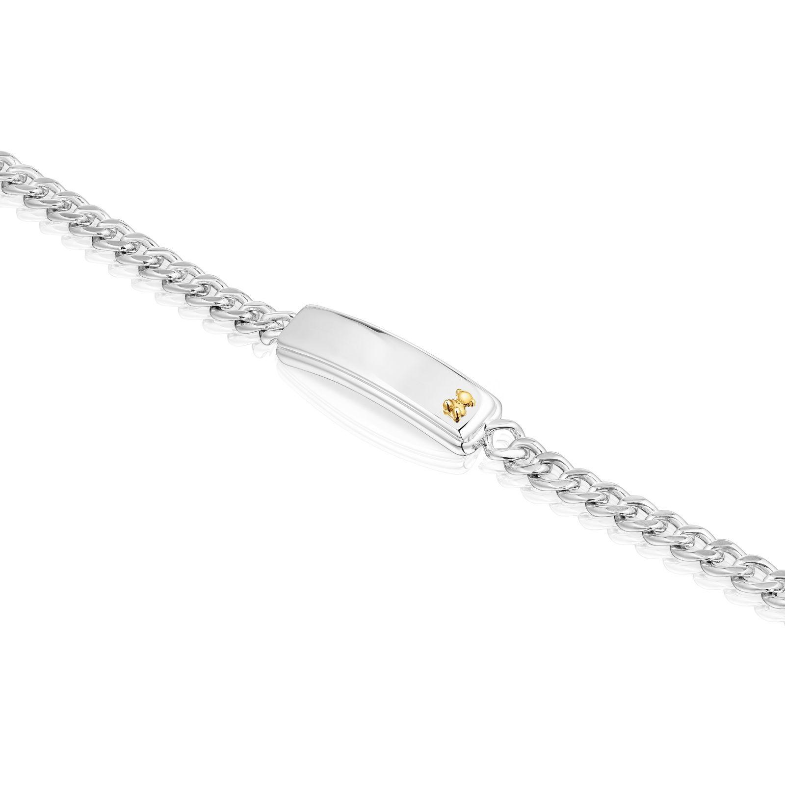 Pulsera cadena bicolor motivo oso TOUS Man-2