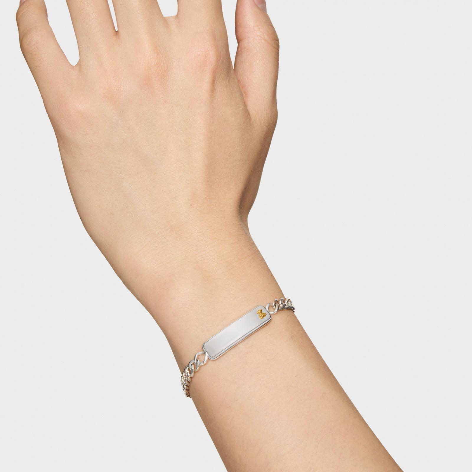 Pulsera cadena bicolor motivo oso TOUS Man-4