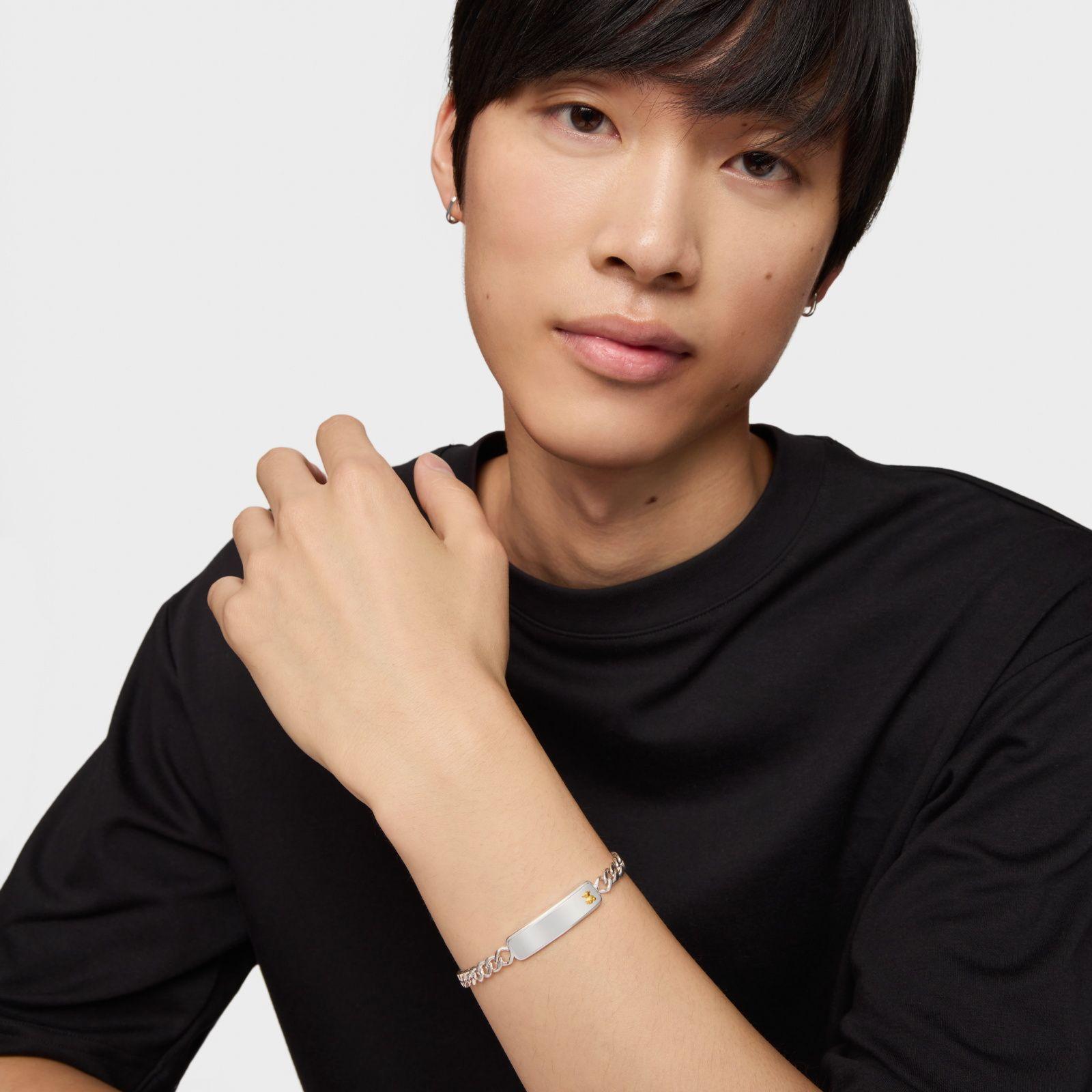 Pulsera cadena bicolor motivo oso TOUS Man-6