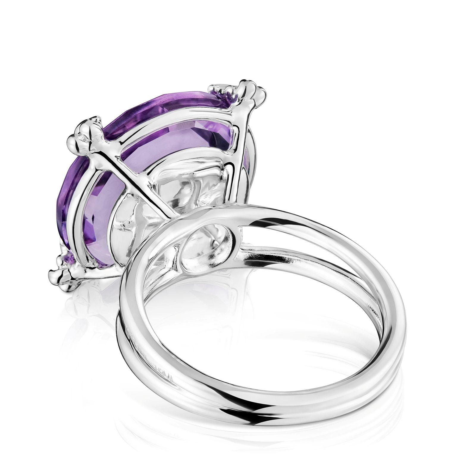 Anillo de amatista y plata Tous Color Pills-2
