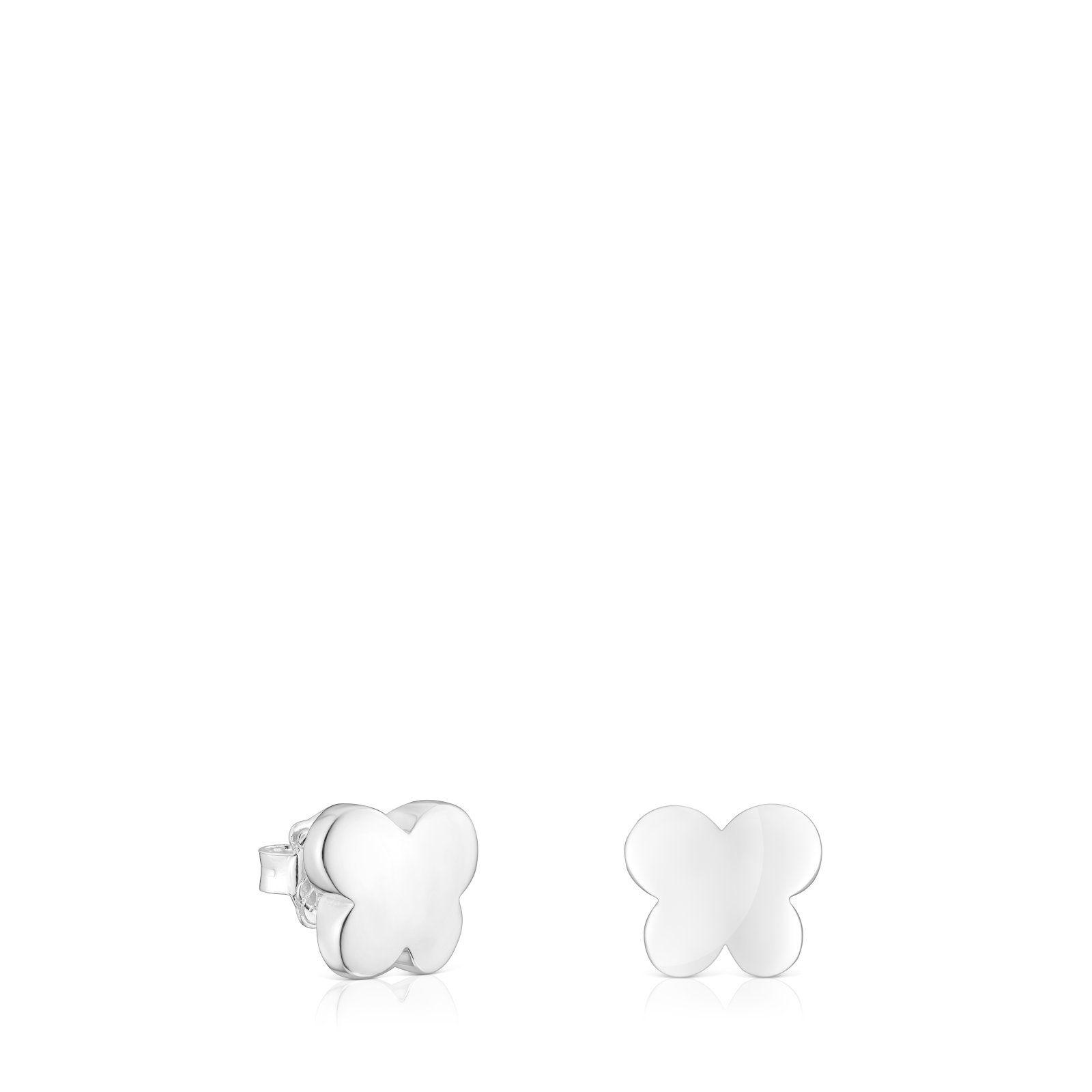 Aros de plata mariposa Bold Motif Tous-0