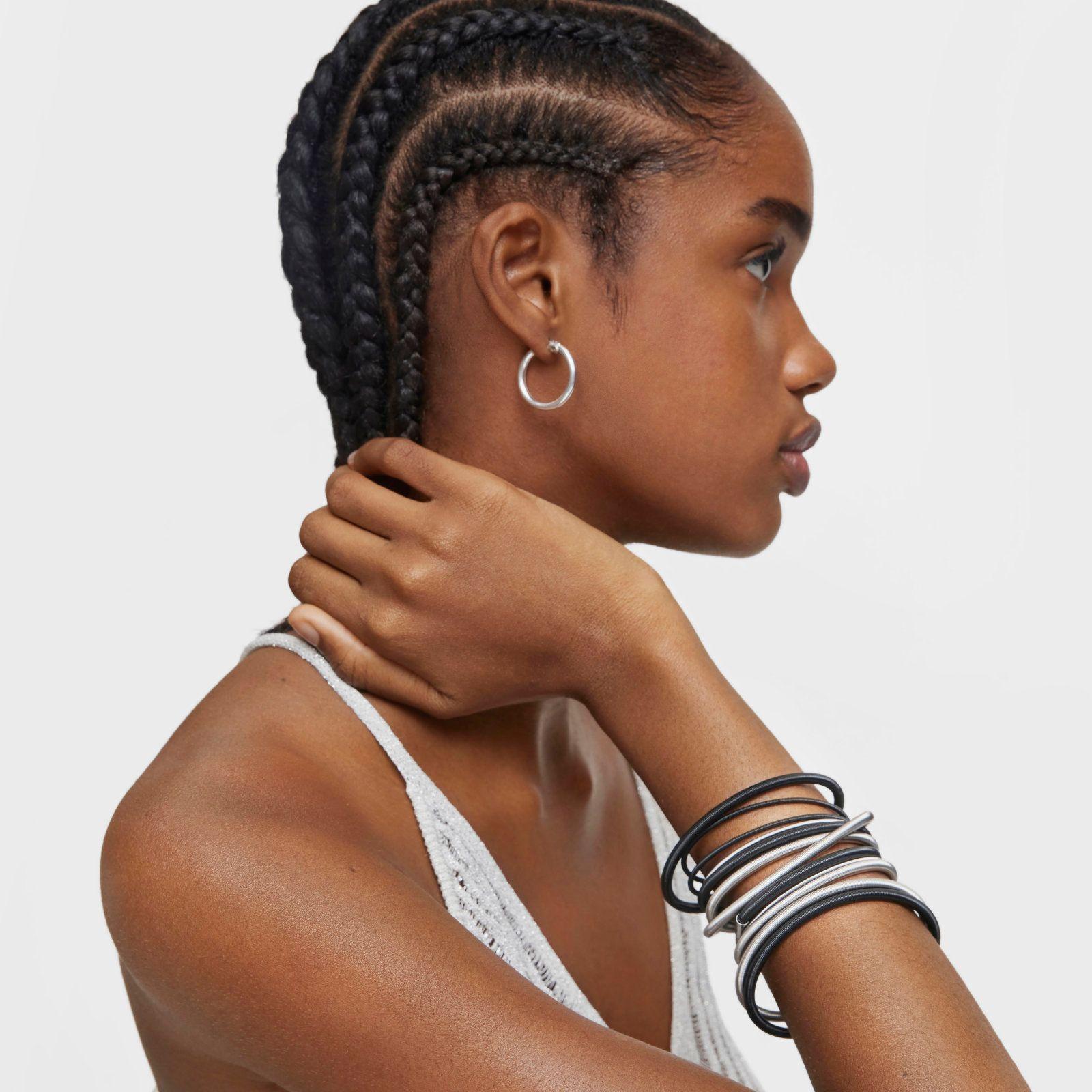 Pulsera de acero 17,5 cm Mesh Tube-4