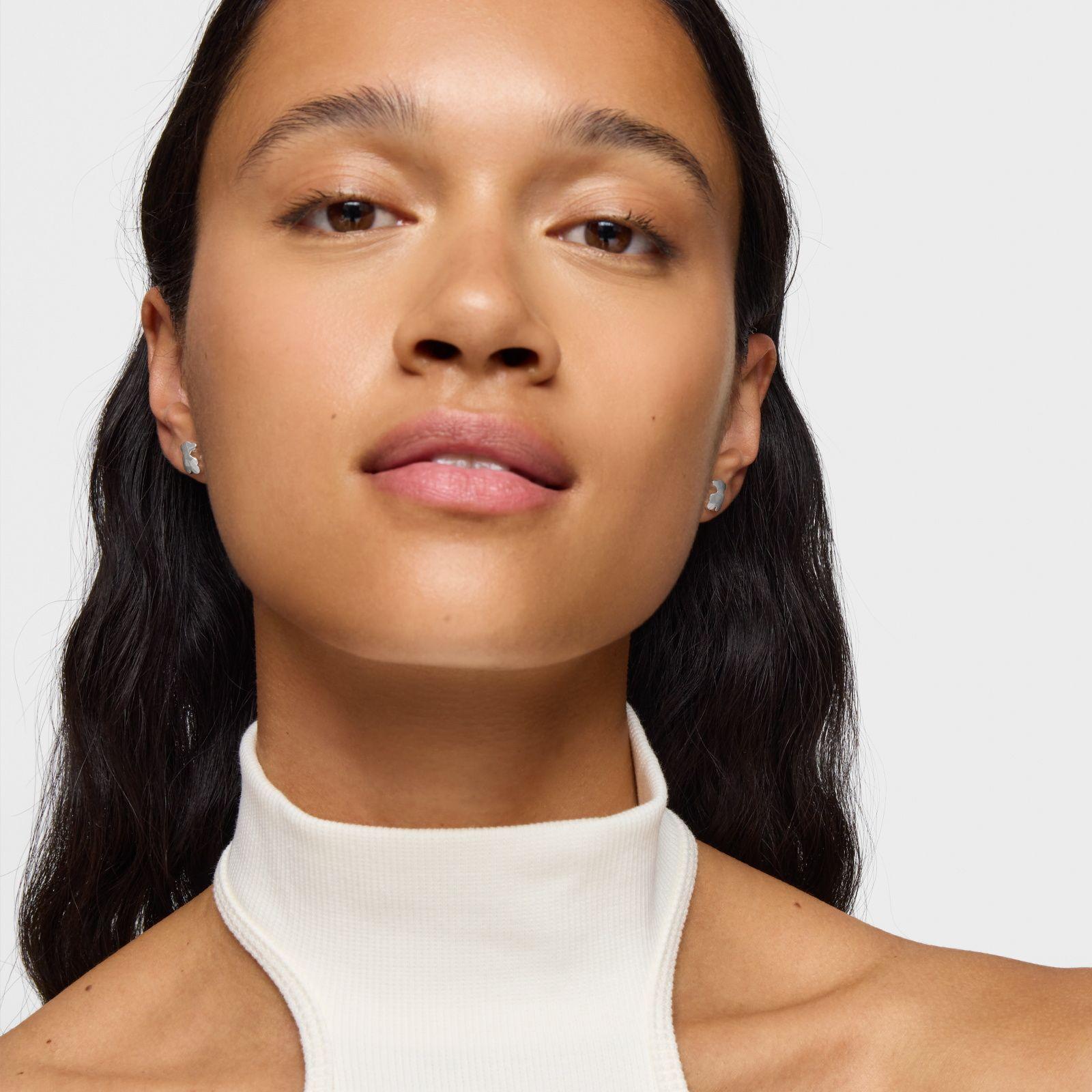 Aros oso de plata Icon Metal-3