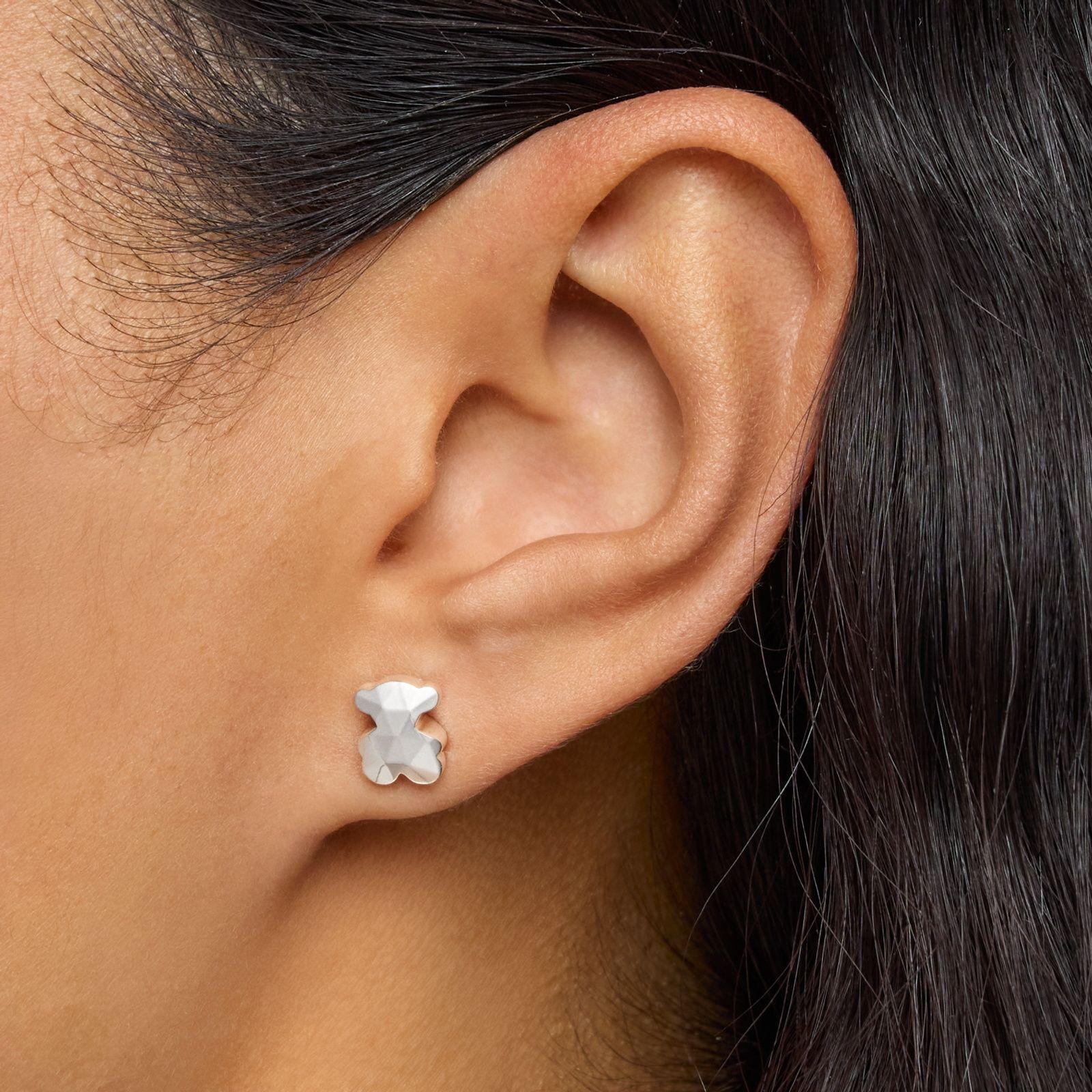 Aros oso de plata Icon Metal-5