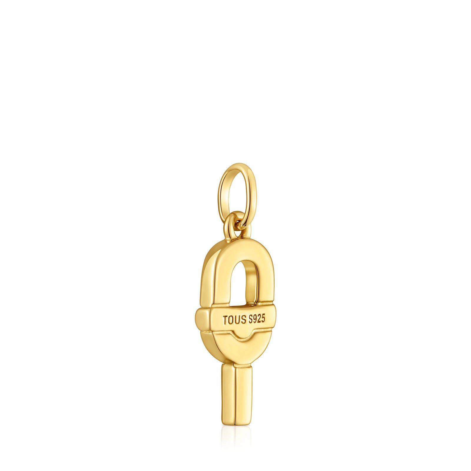 Colgante pequeño con baño de oro 18 kt sobre plata TOUS MANIFESTO-2